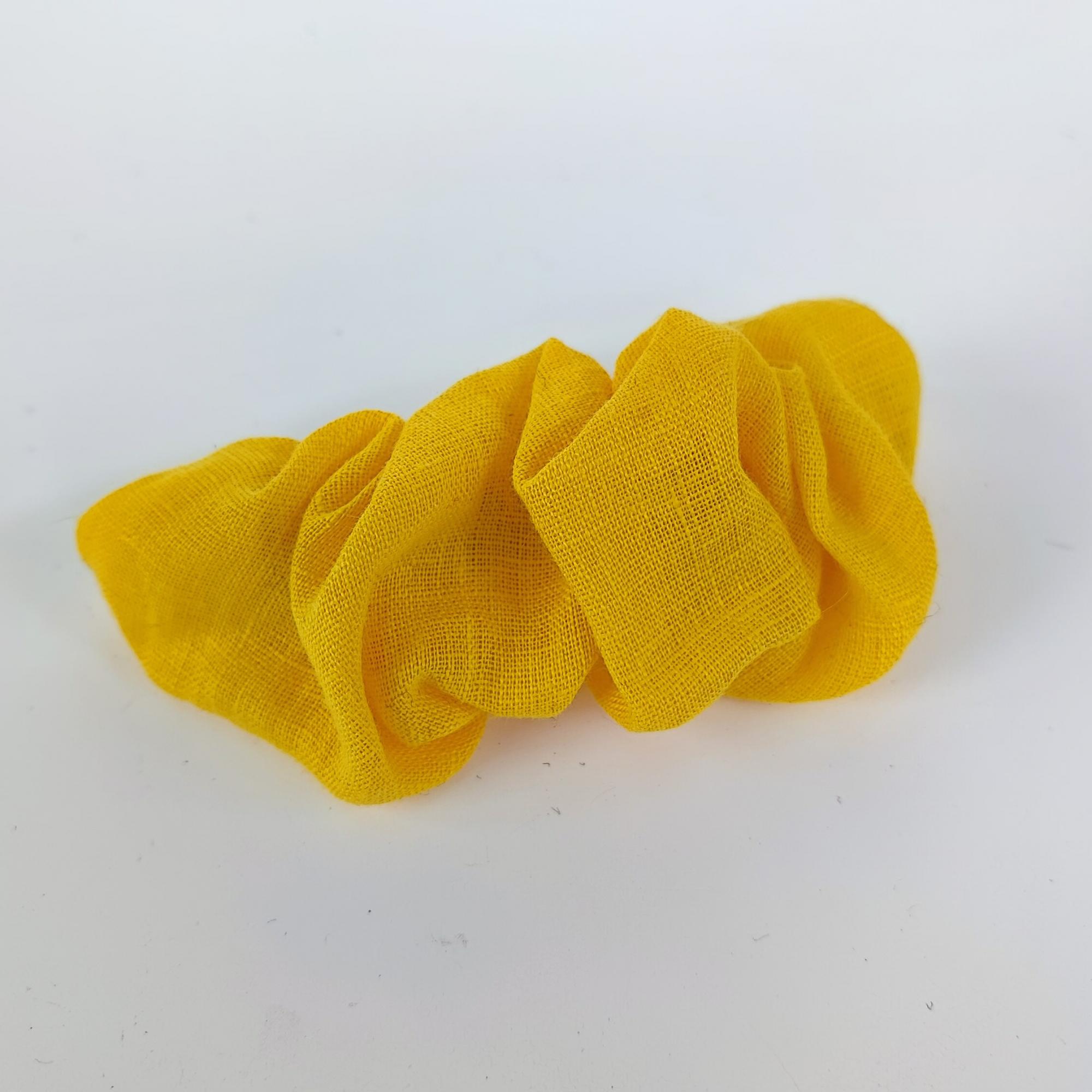 Lininis plaukų segtukas „Yellow“