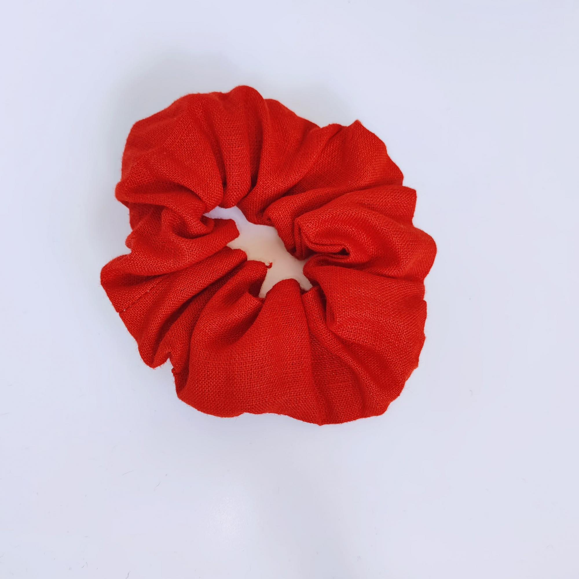 Lininė plaukų gumytė „Red“