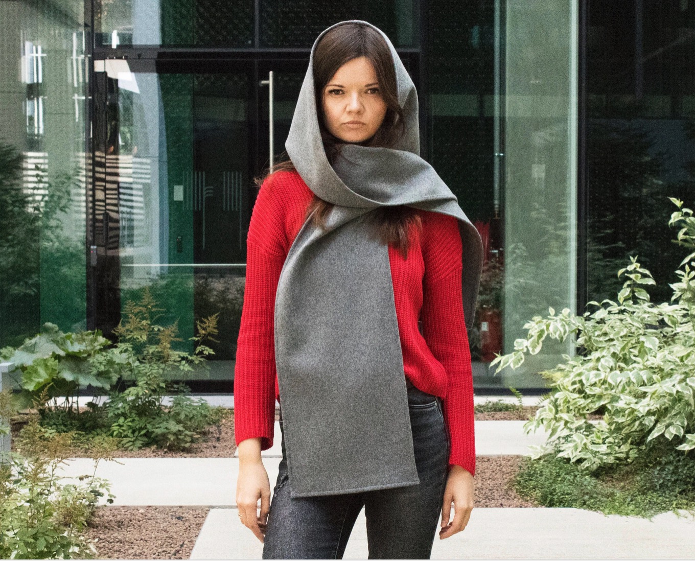 Šalikas gaubtas „Hood scarf “