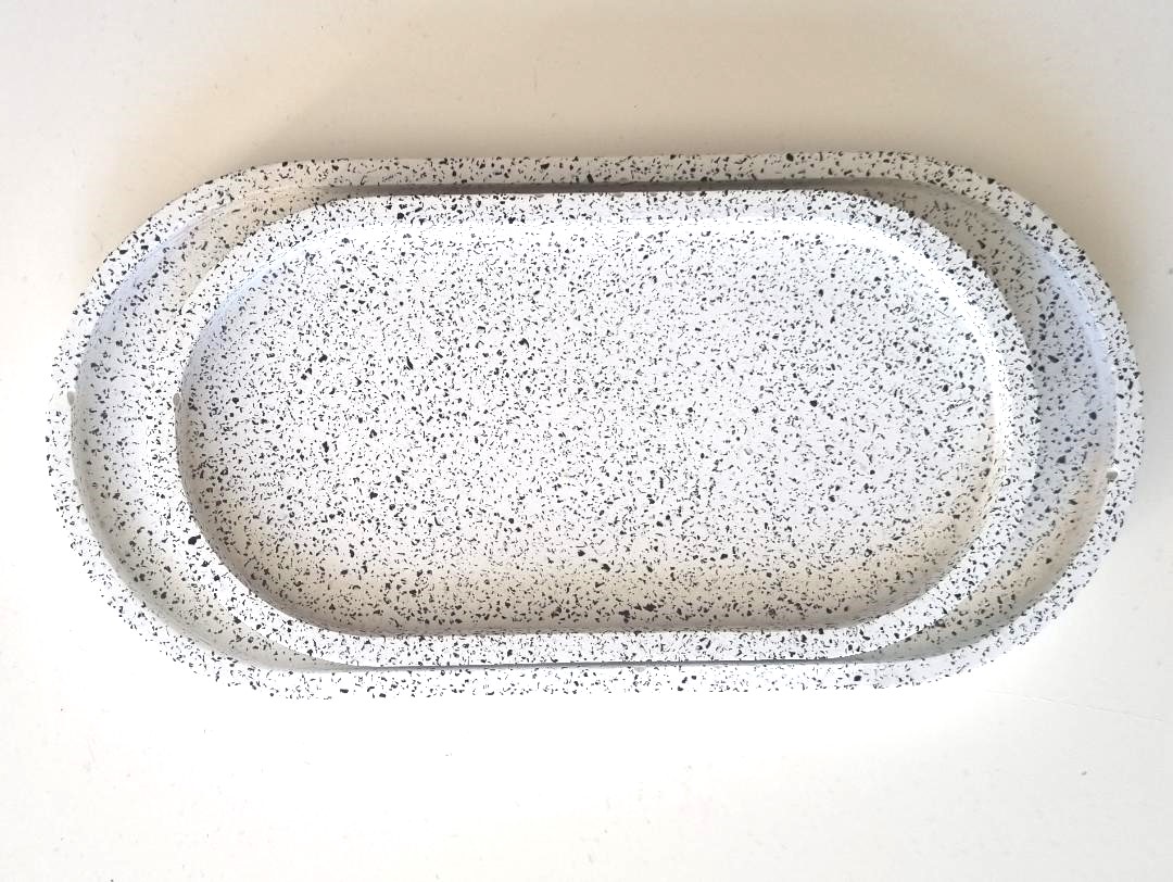Ovalių padėkliukų rinkinys „Terrazzo“