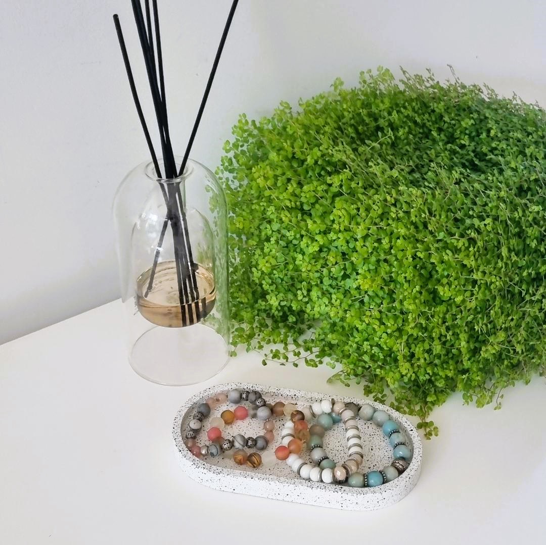 Ovalių padėkliukų rinkinys „Terrazzo“