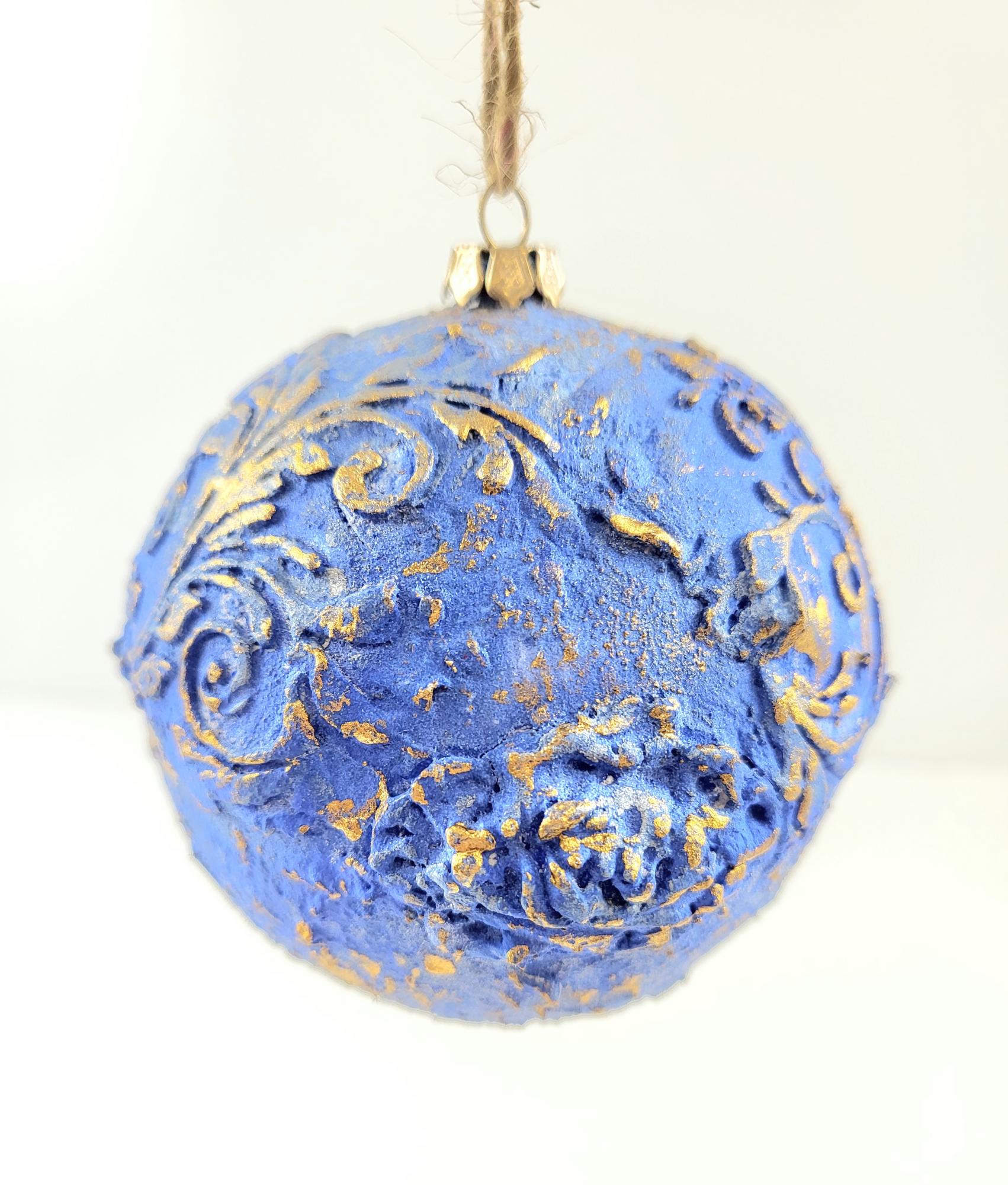 Kalėdų eglutės žaisliukai „Claro azul“ (8 cm) - 3 vnt.