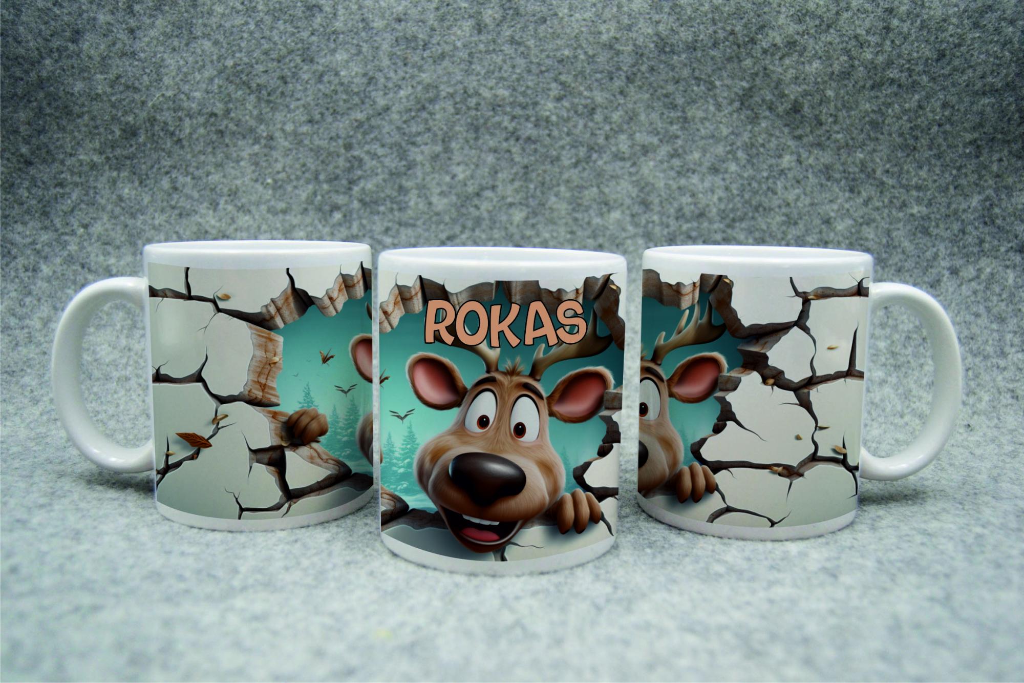 Puodelis „Briedžiukas"