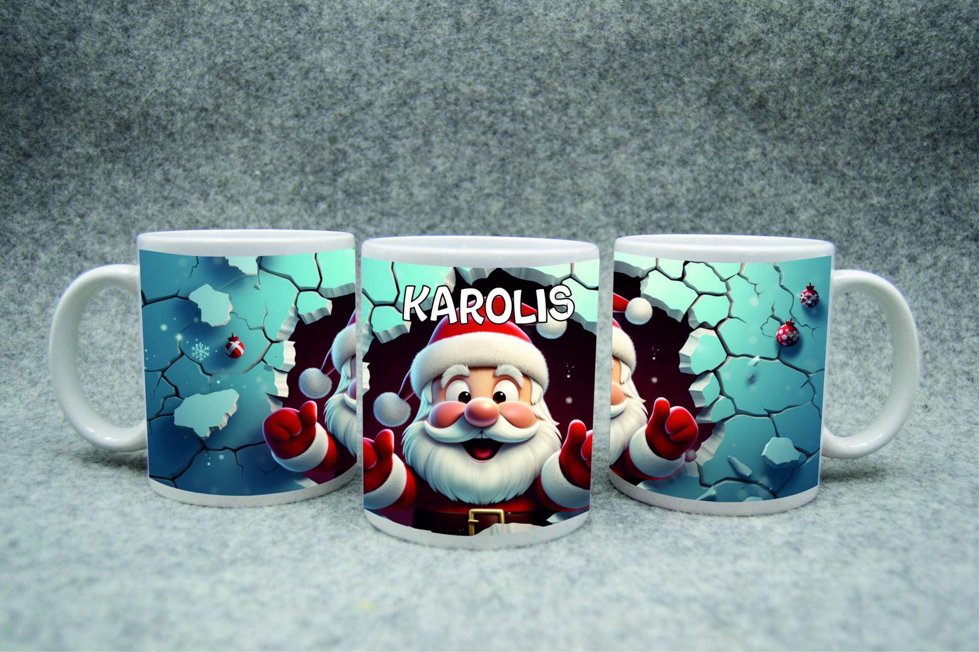 Puodelis „Kalėdų senelis"