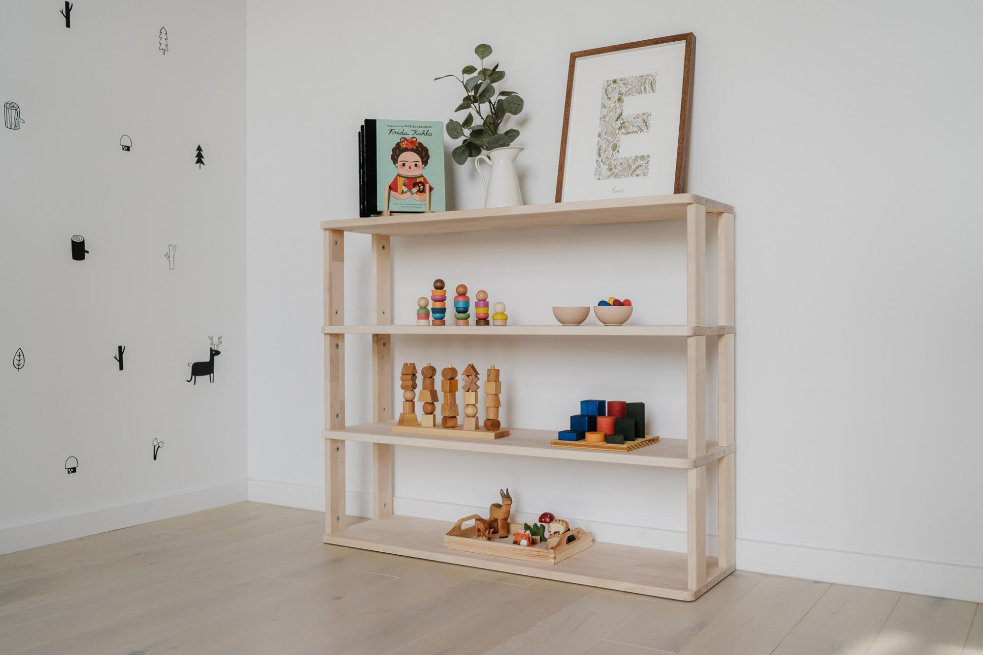 Modulinė Montessori lentyna Tiesi