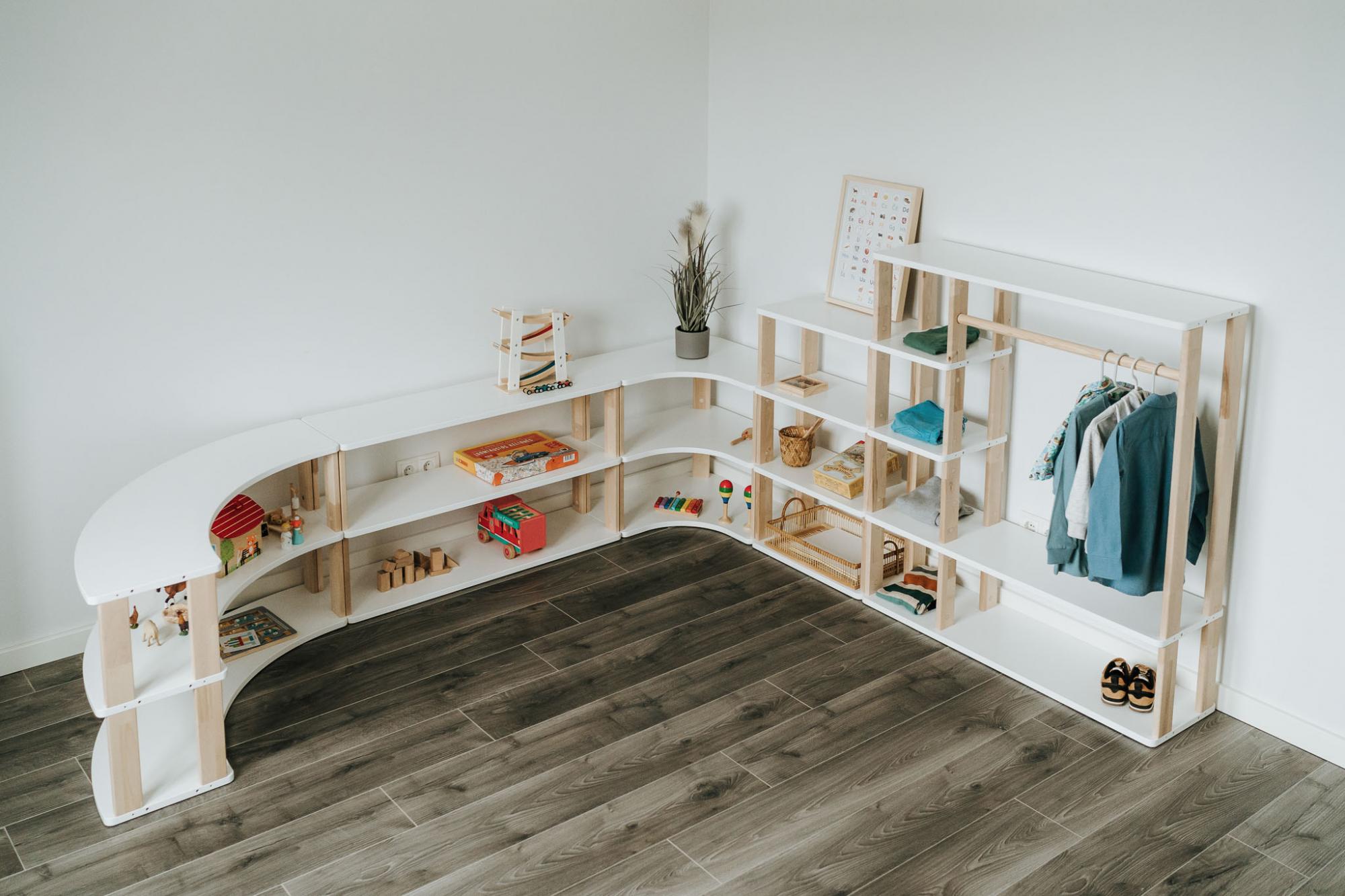 Modulinė Montessori lentyna Tiesi