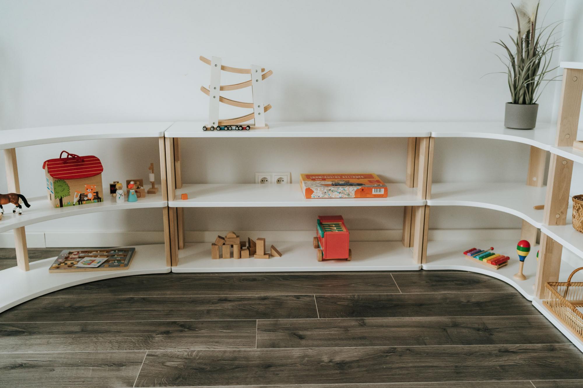 Modulinė Montessori lentyna Tiesi