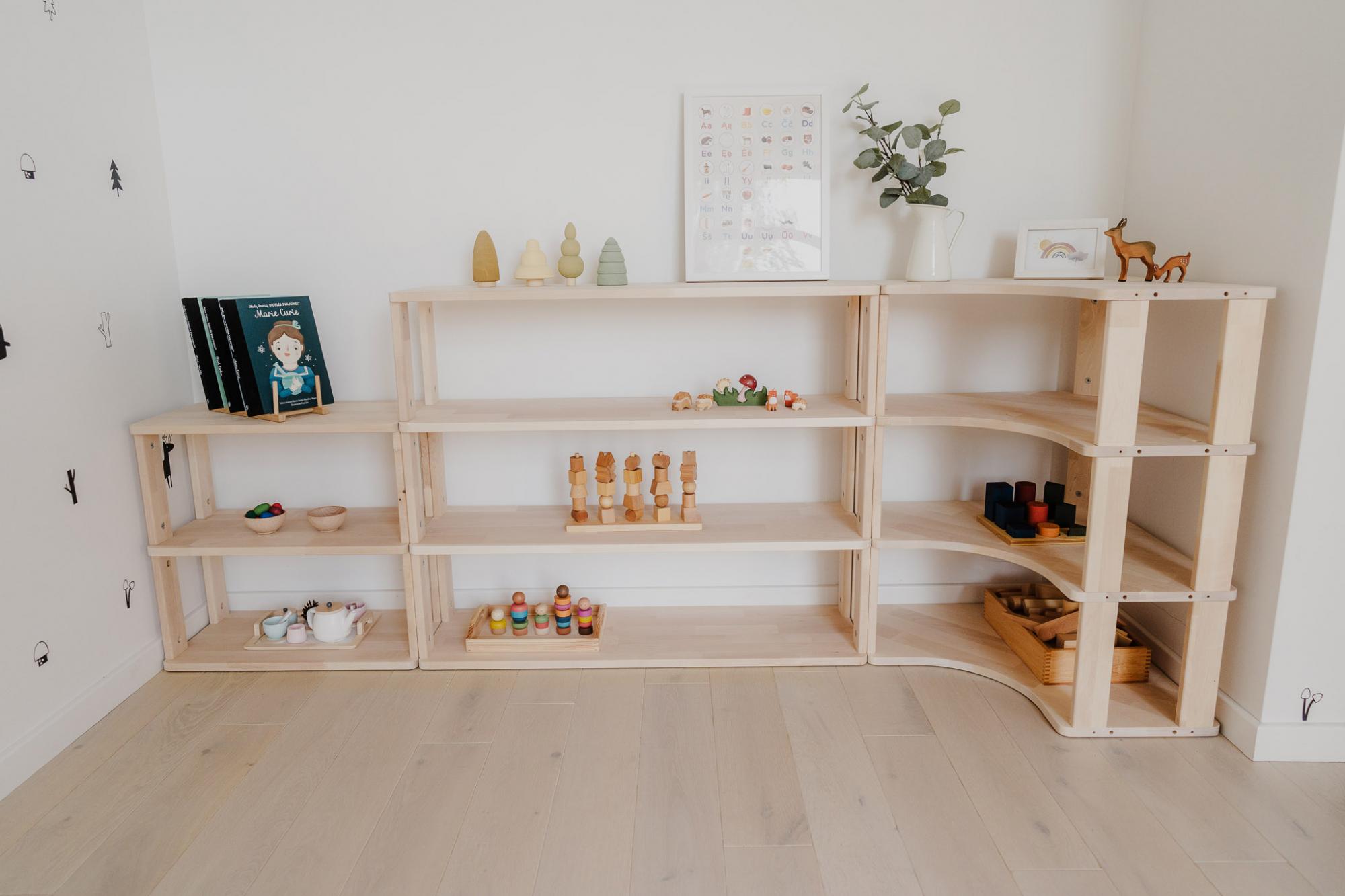 Modulinė Montessori lentyna Tiesi