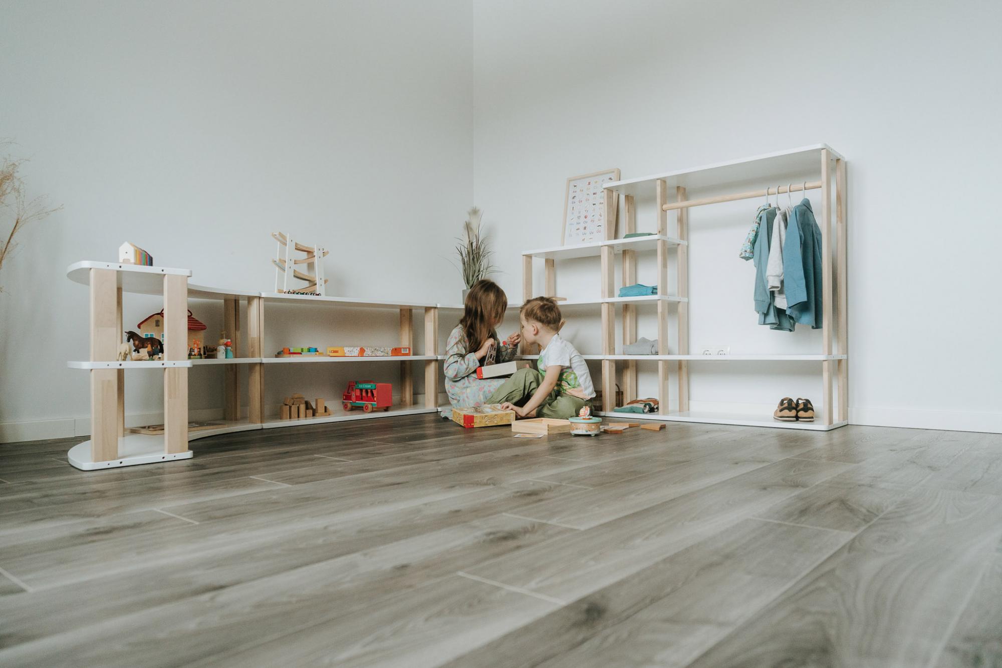 Modulinė Montessori lentyna Tiesi