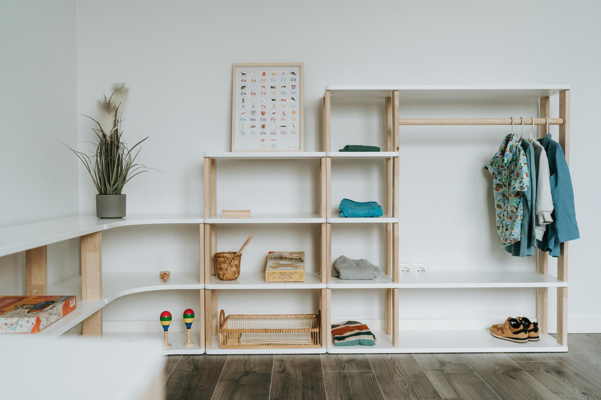 Modulinė Montessori lentyna Tiesi MINI