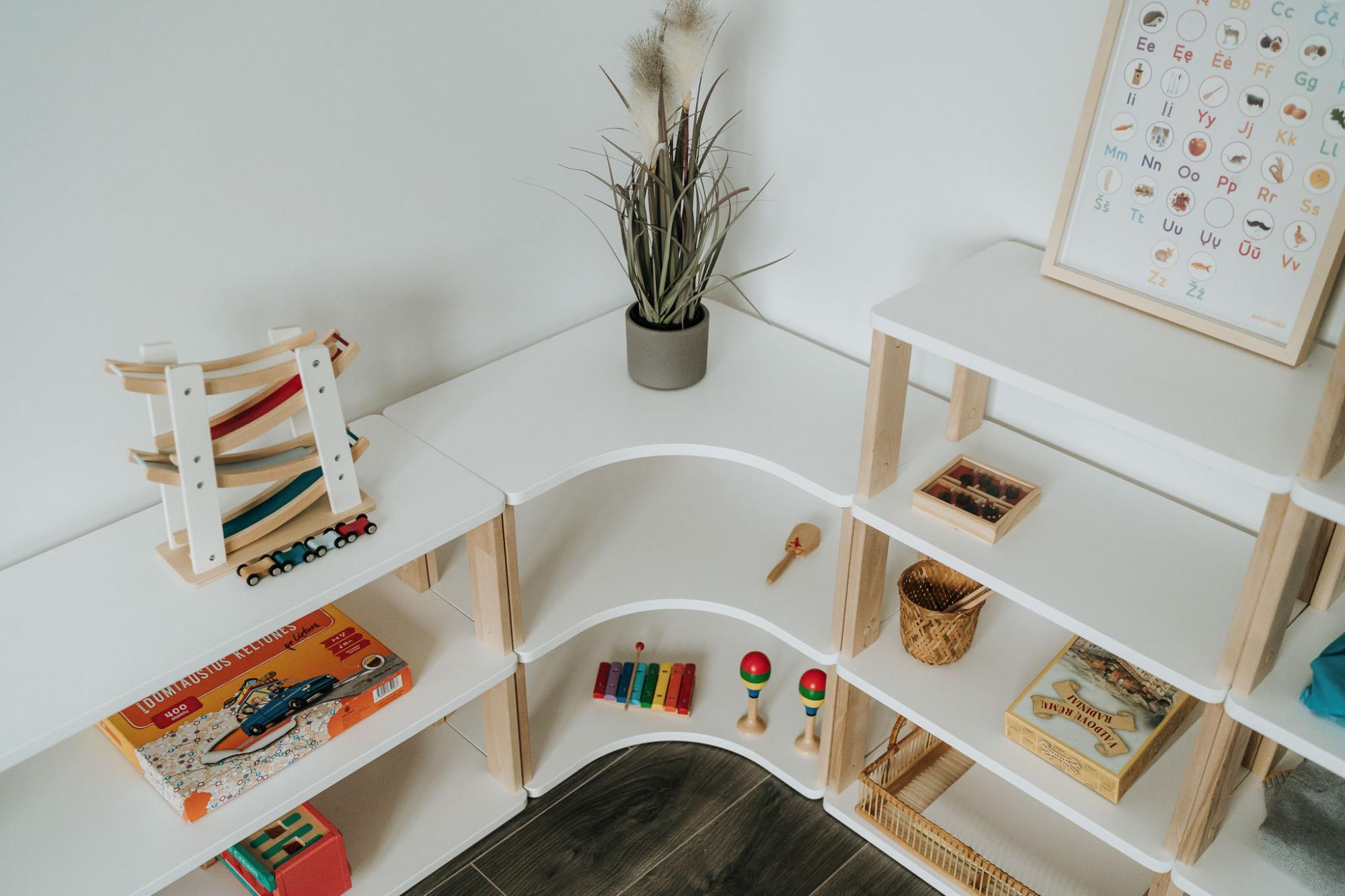 Modulinė Montessori lentyna Tiesi MINI