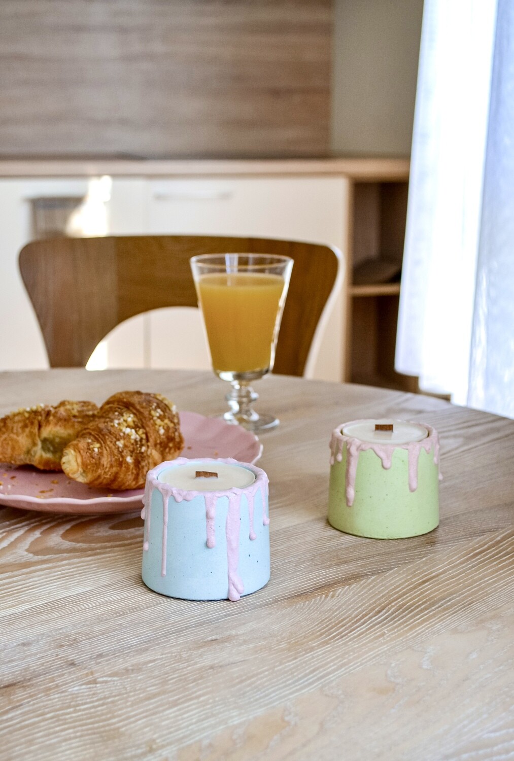 Sojų vaško žvakė SWEET MELT/ betoninė