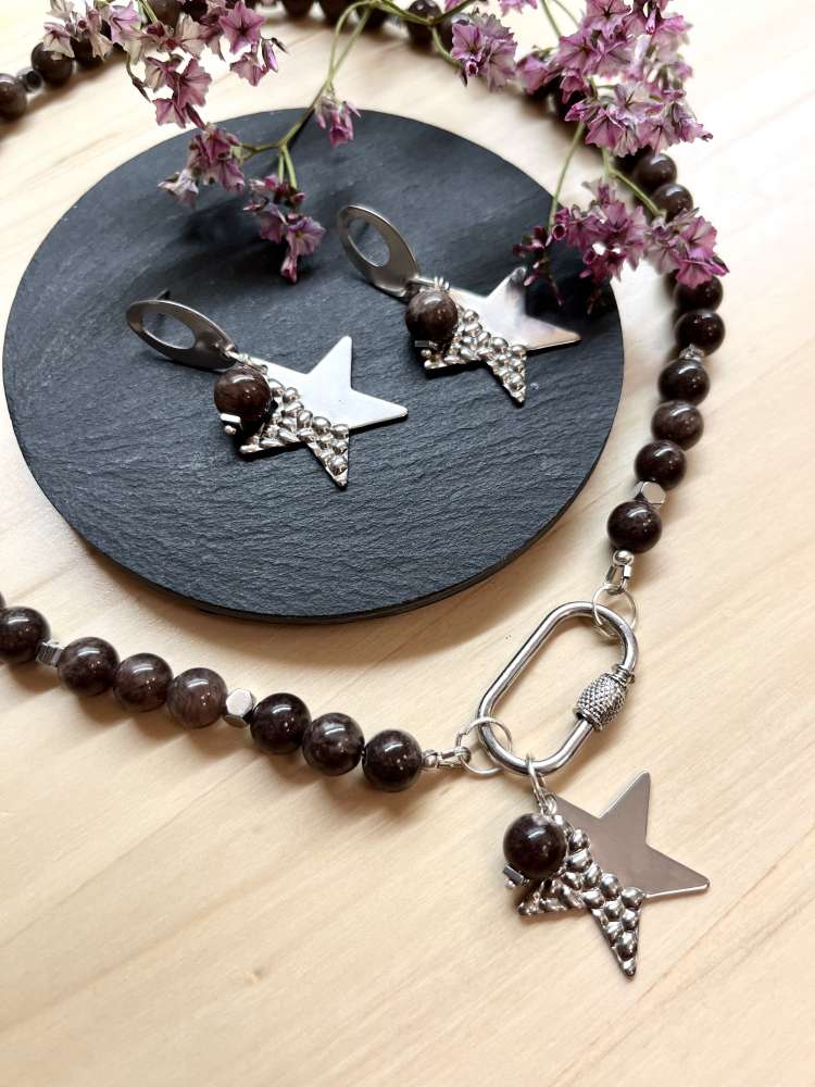 Papuošalų komplektas "Sidabrinė žvaigždė“