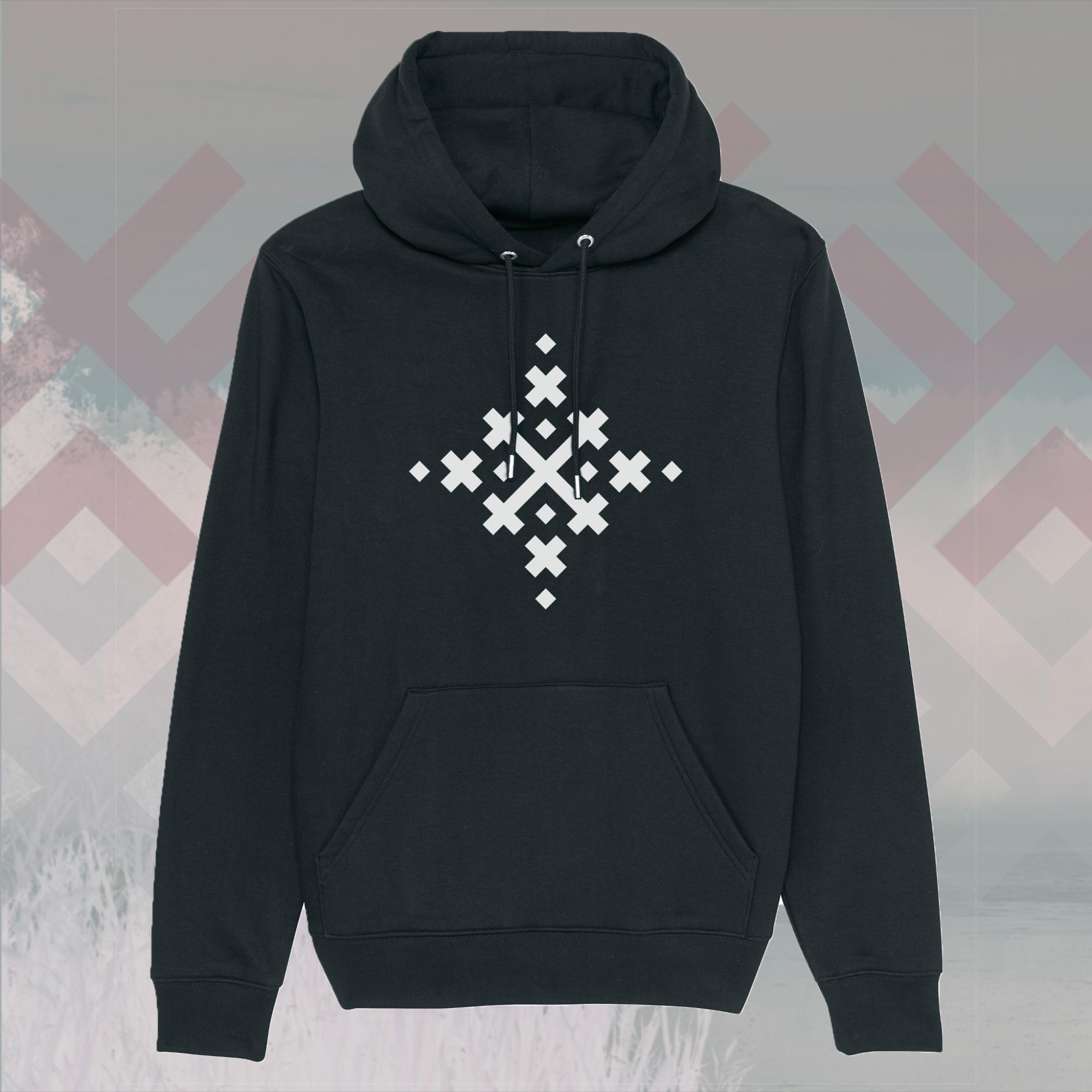 Baltiškų ženklų džemperis: Maros kryžius (unisex)