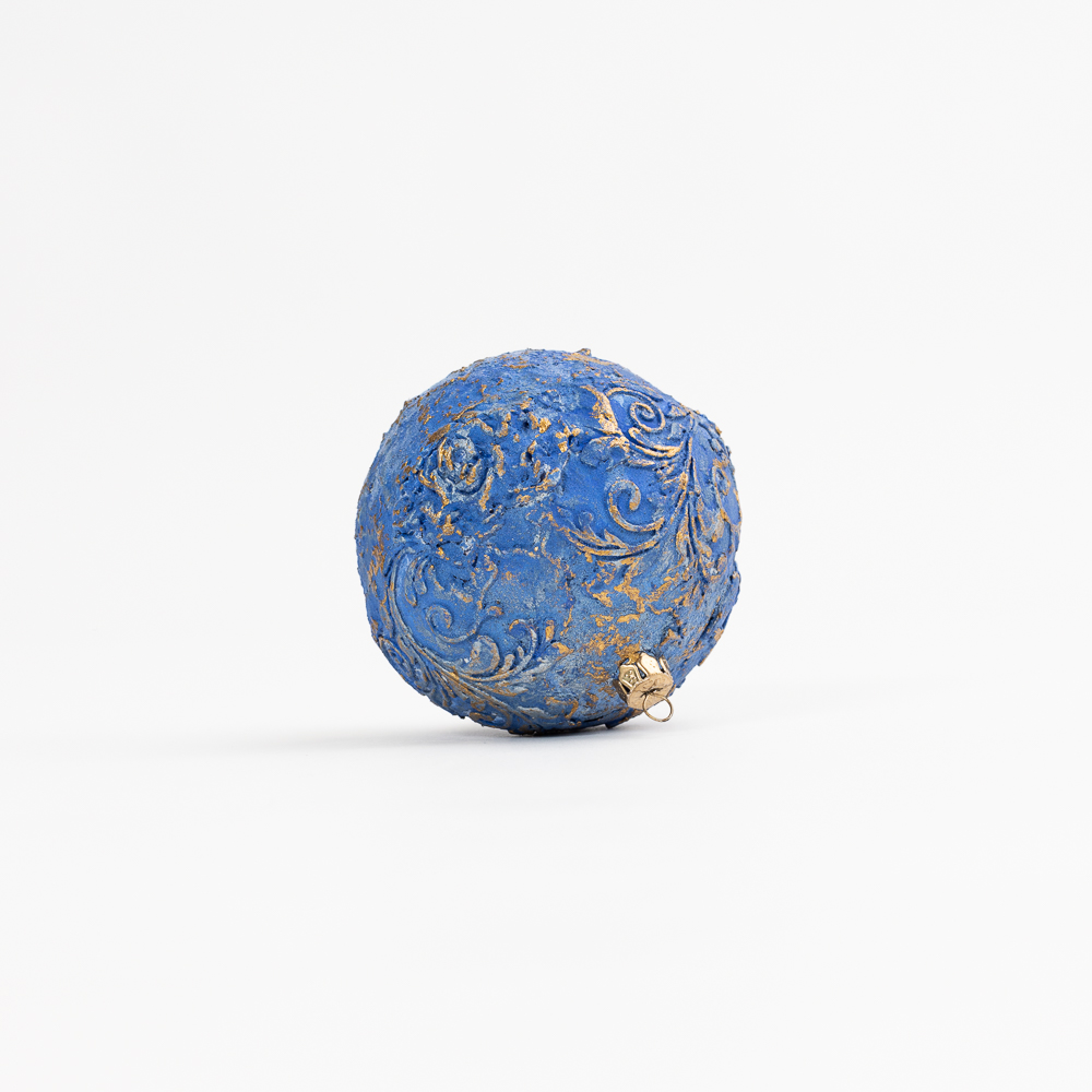Kalėdų eglutės žaisliukai „Claro azul“ (8 cm) - 3 vnt.