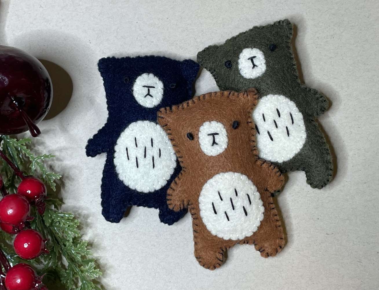 Felt bears / Veltinio meškučiai