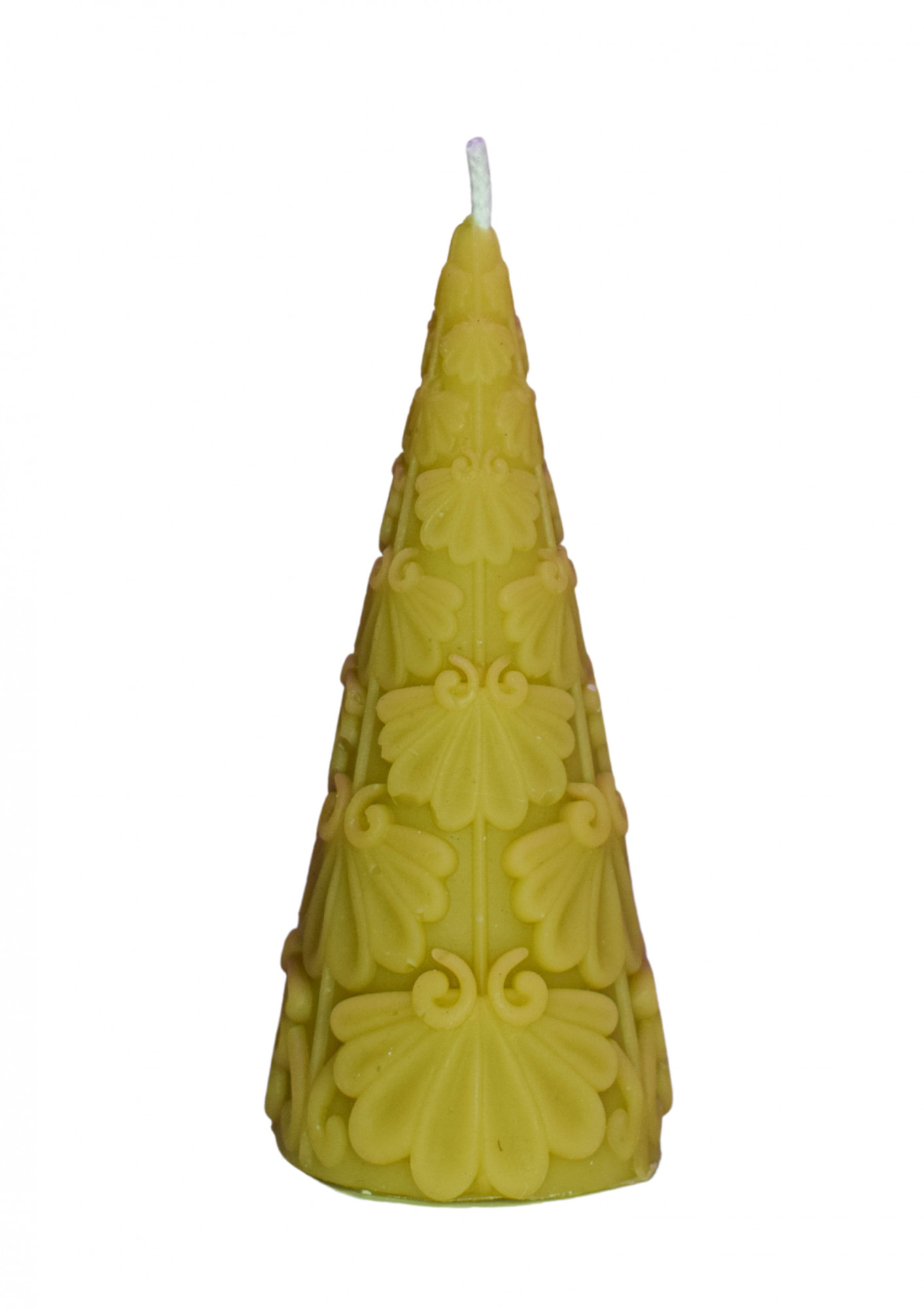 Bičių vaško žvakė Kalėdinė eglutė I, Estezi, 11 cm