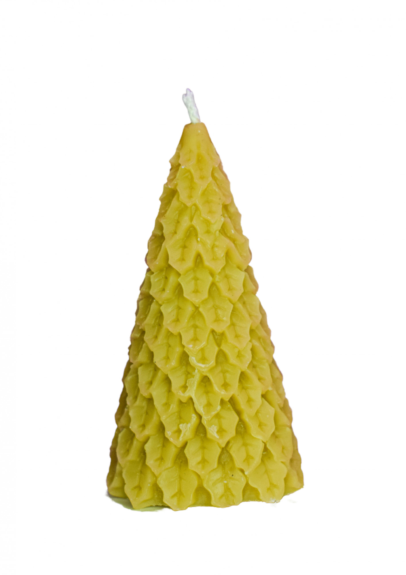 Bičių vaško žvakė Kalėdinė eglutė IV, Estezi,  9,5 cm
