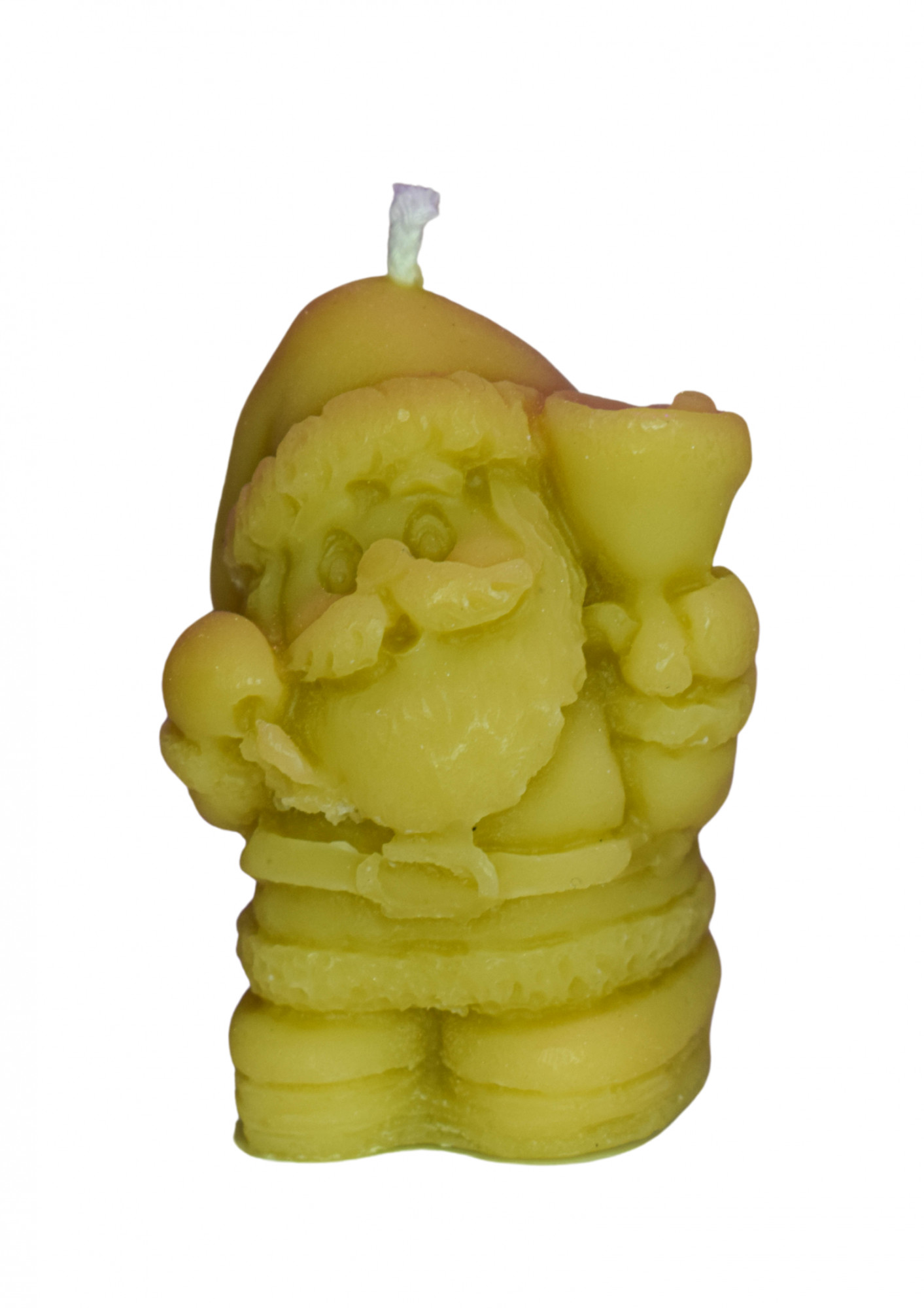 Bičių vaško žvakė Kalėdų senelis, Estezi 7 cm