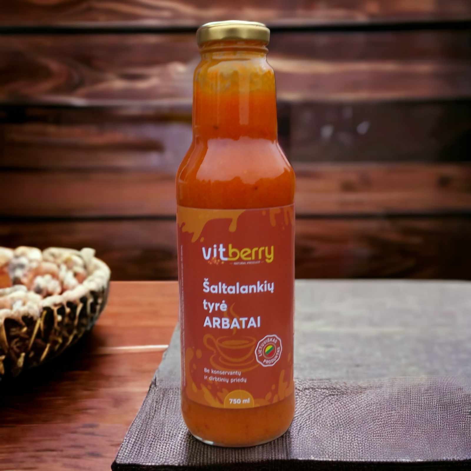 Šaltalankių tyrė arbatai 750ml.