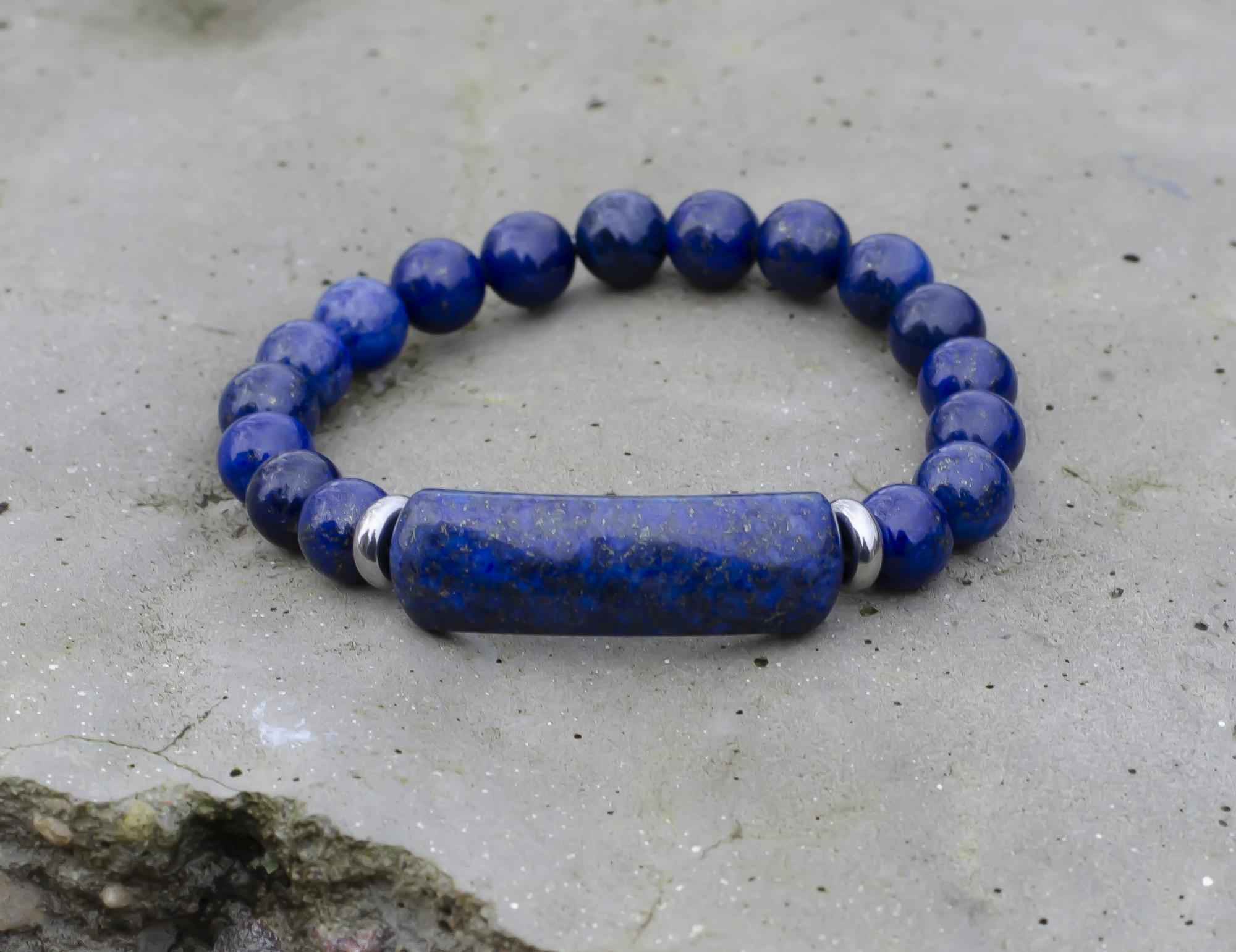 Natūralaus Lapis Lazuli apyrankė