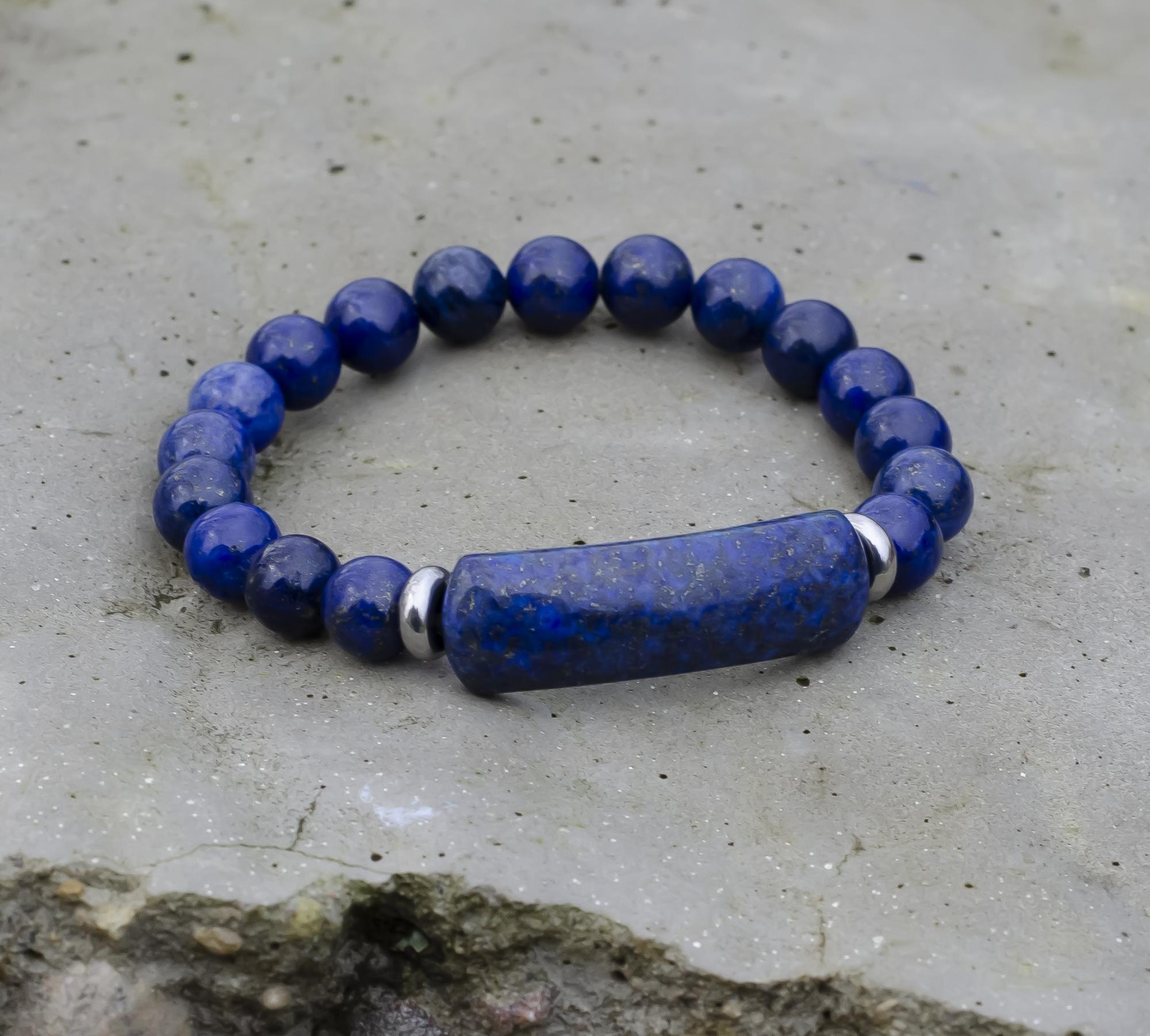 Natūralaus Lapis Lazuli apyrankė