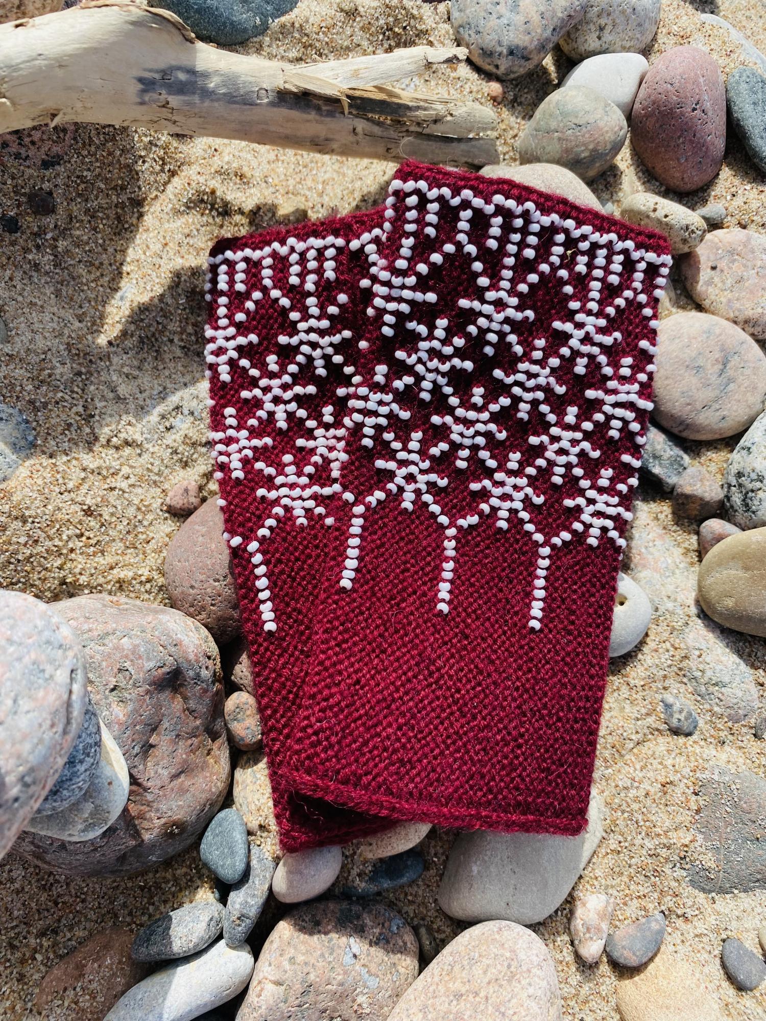 Riešinės bordo spalvos 15X7,5cm GP-1023
