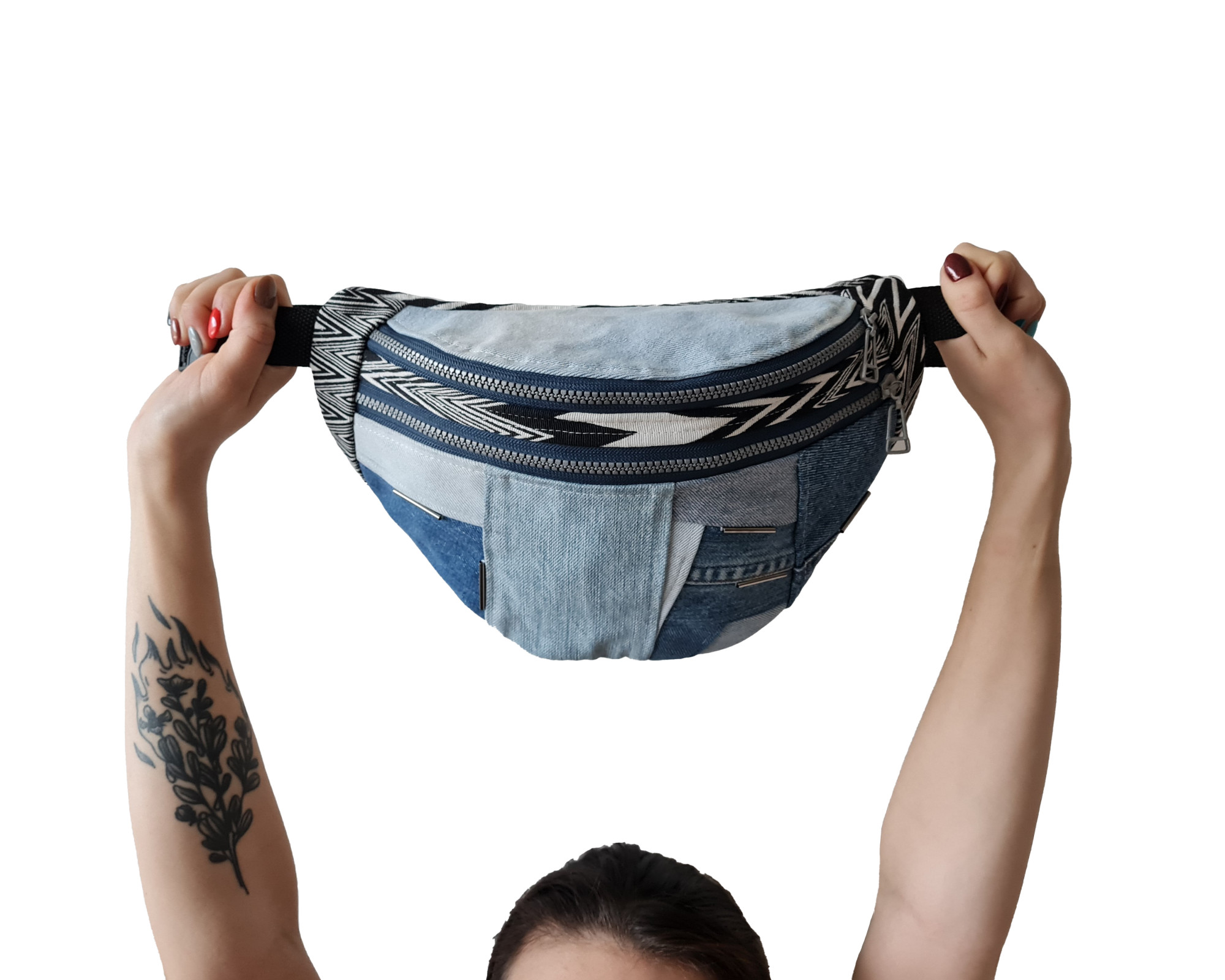 Upcycled Fannypack'as 'Džinsofkė'