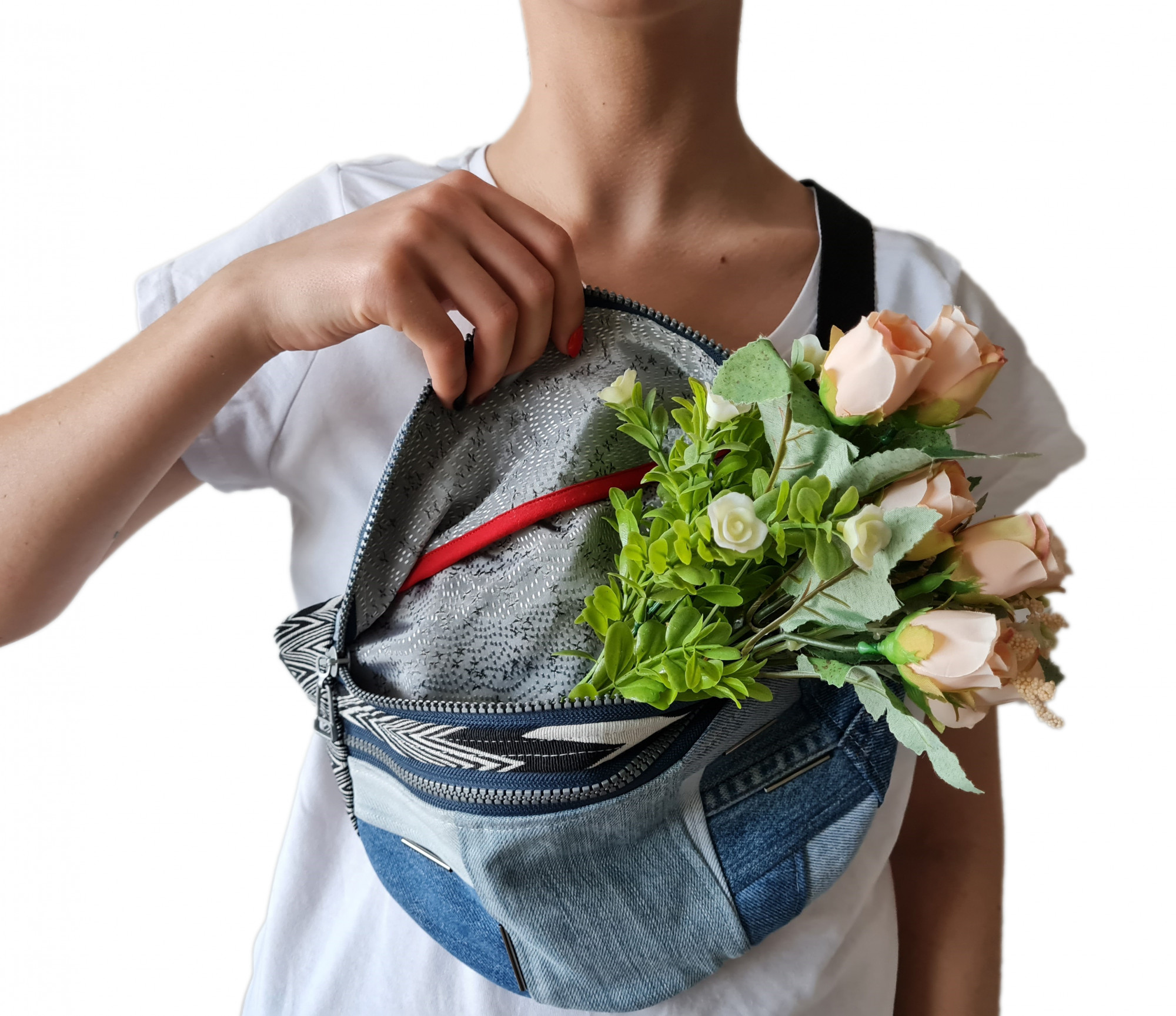 Upcycled Fannypack'as 'Džinsofkė'