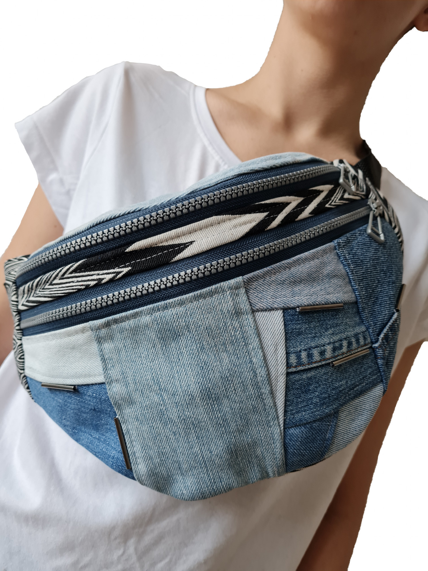 Upcycled Fannypack'as 'Džinsofkė'