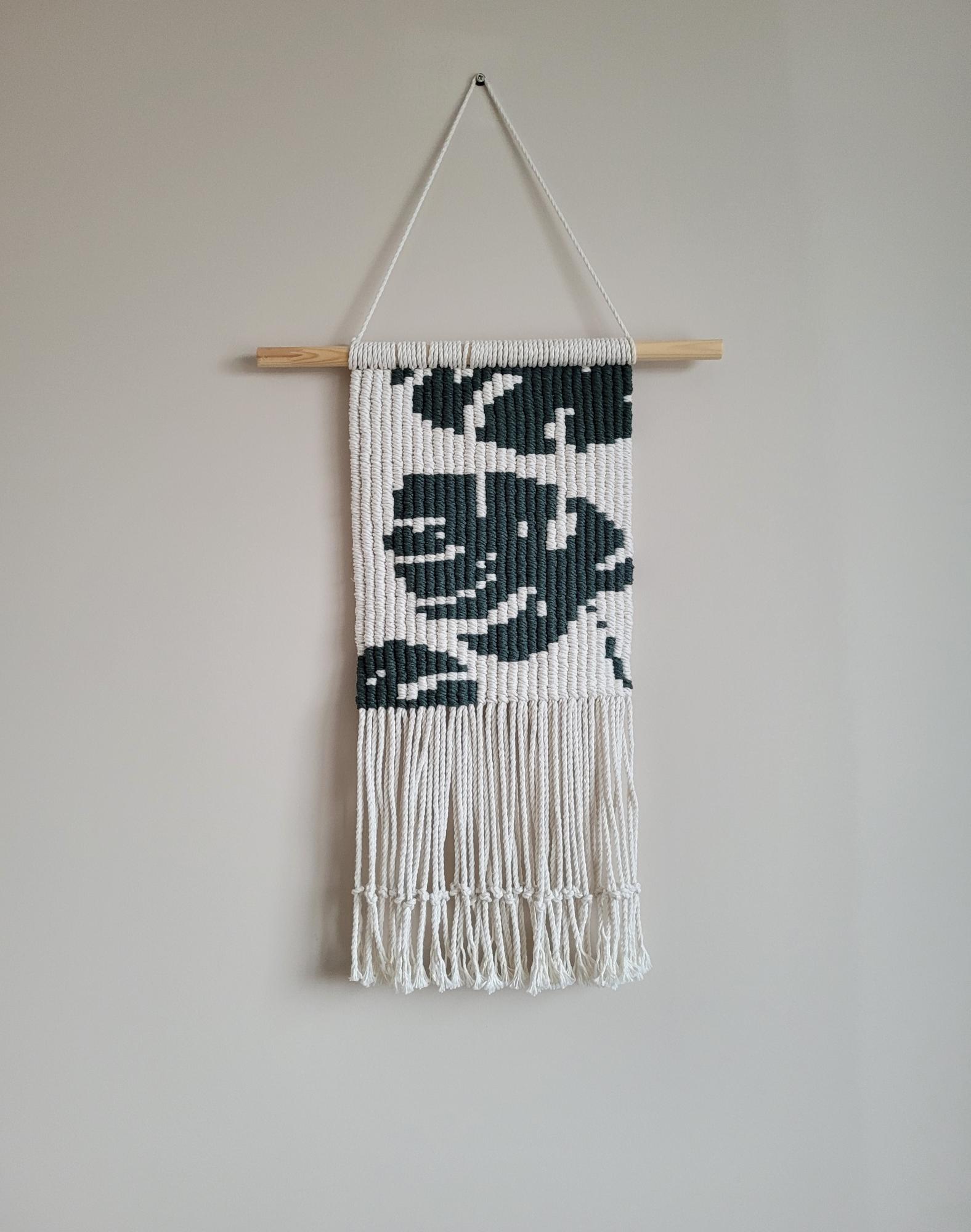 Macrame sienos dekoracija