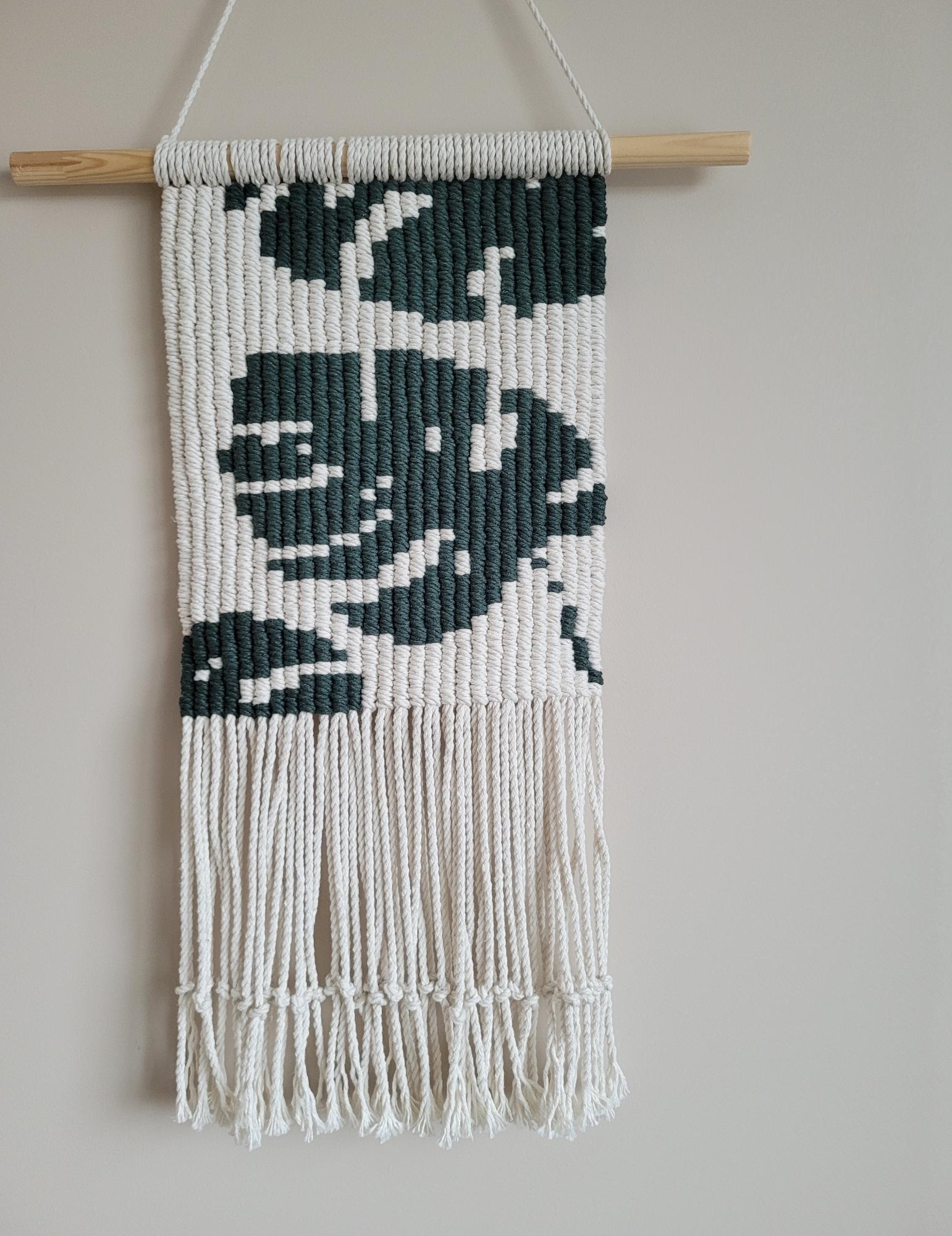 Macrame sienos dekoracija