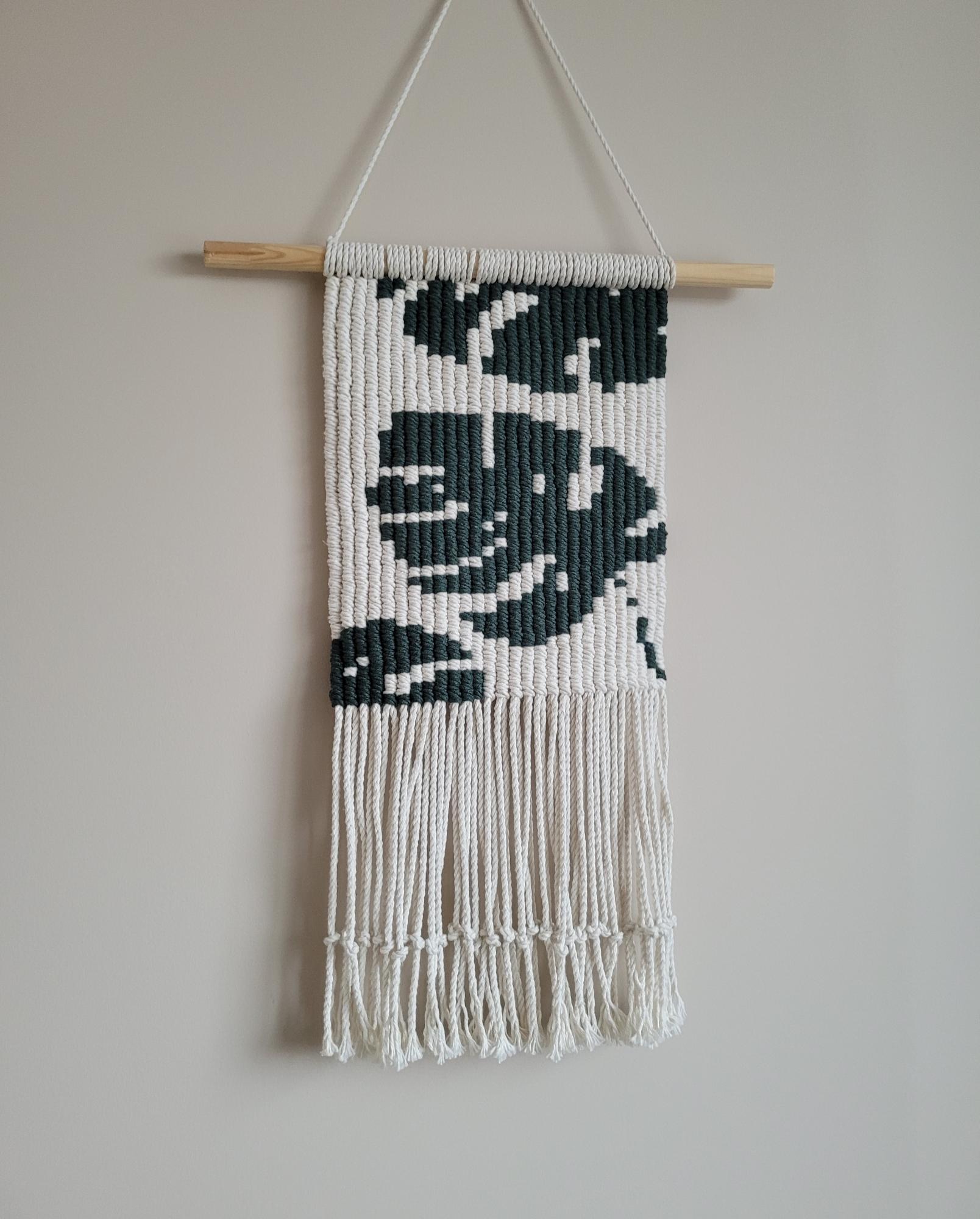 Macrame sienos dekoracija