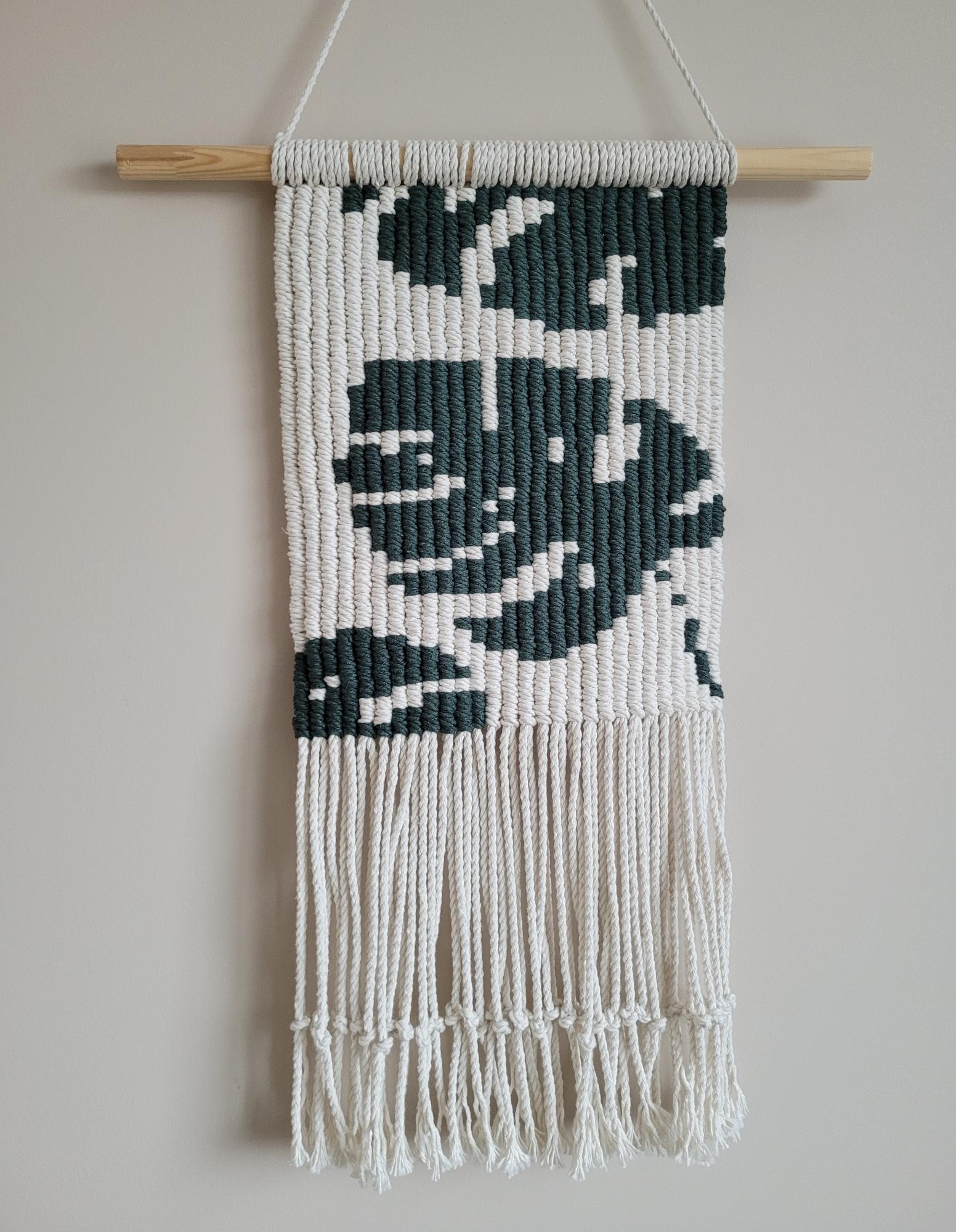 Macrame sienos dekoracija