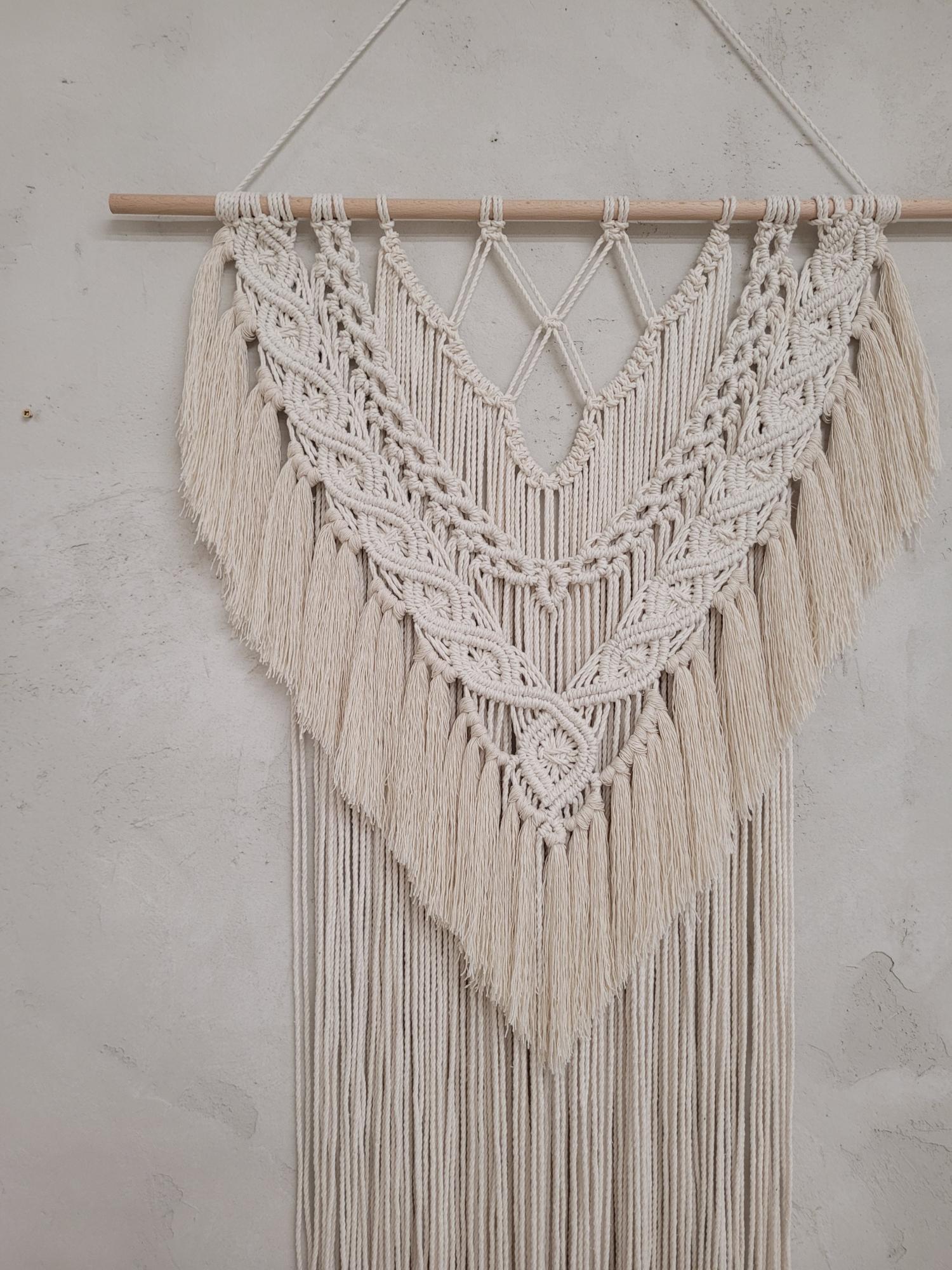 Macrame sienos dekoracija