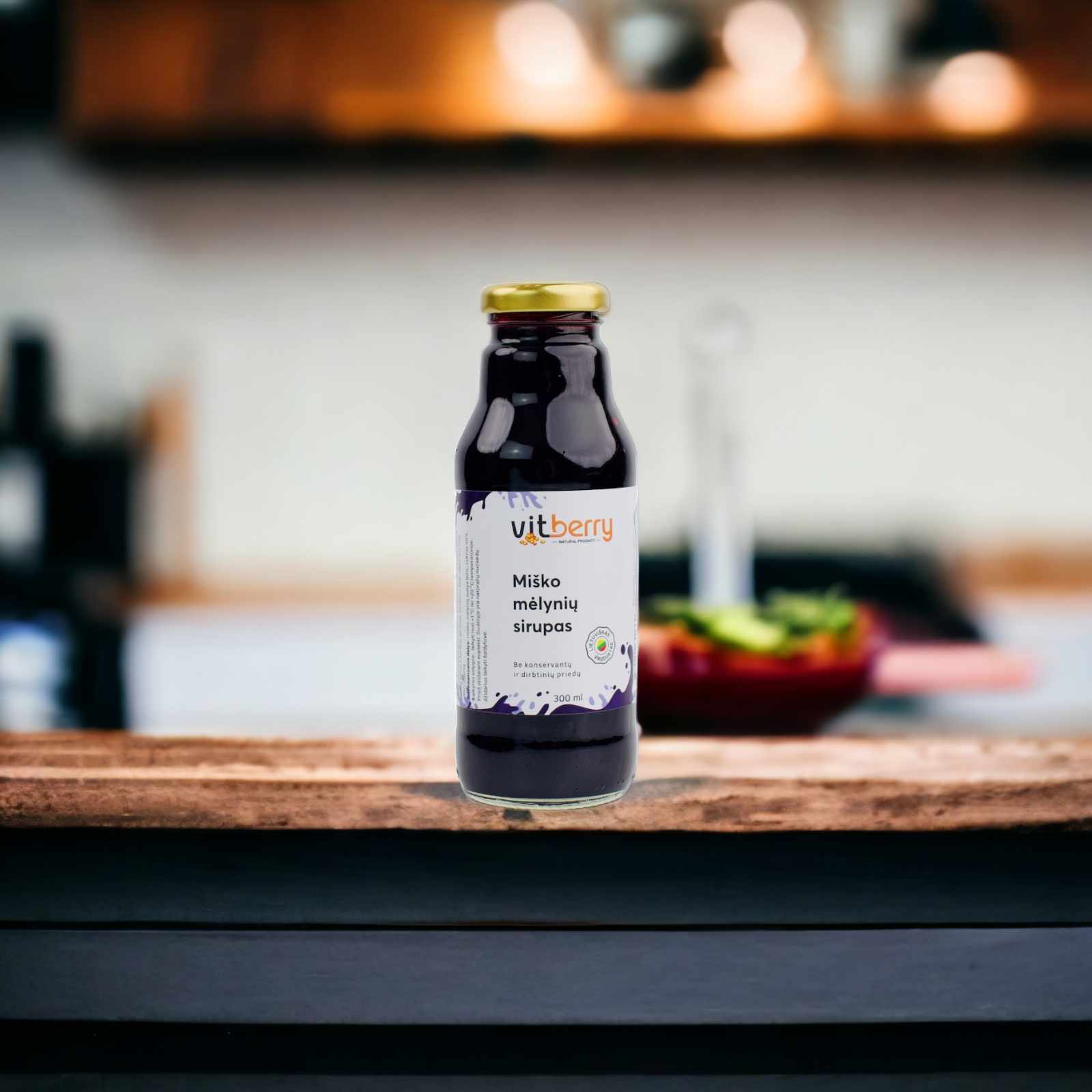 Miško mėlynių sirupas 300ml.
