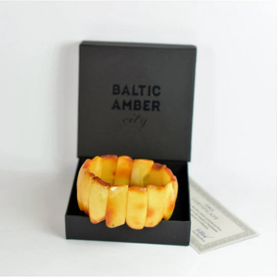 Gintarinė apyrankė geltonos spalvos - AB0060