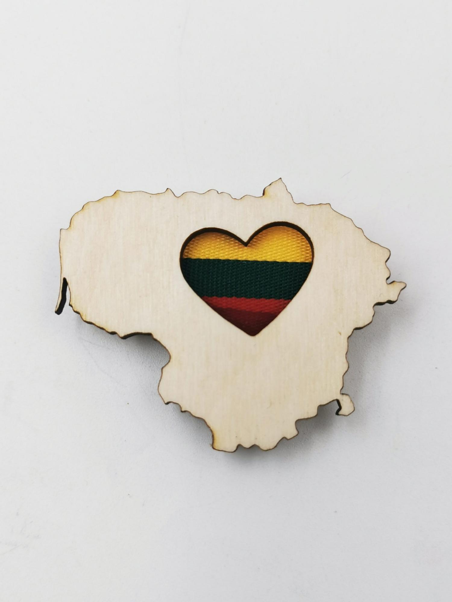 5 vnt. Įsegamų ženkliukų „Lietuva 1”