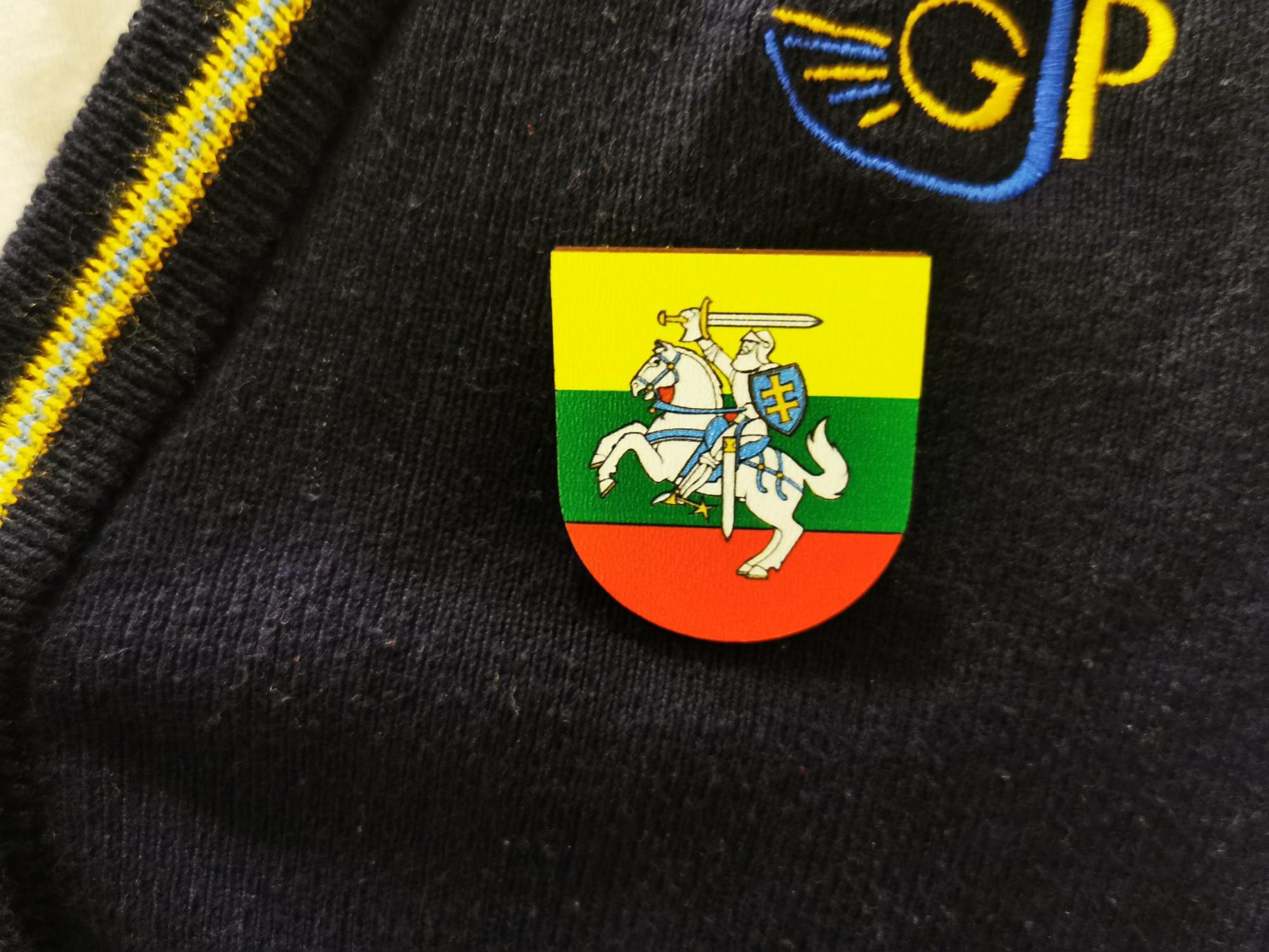 5 vnt. Įsegamų ženkliukų „Lietuva 7”