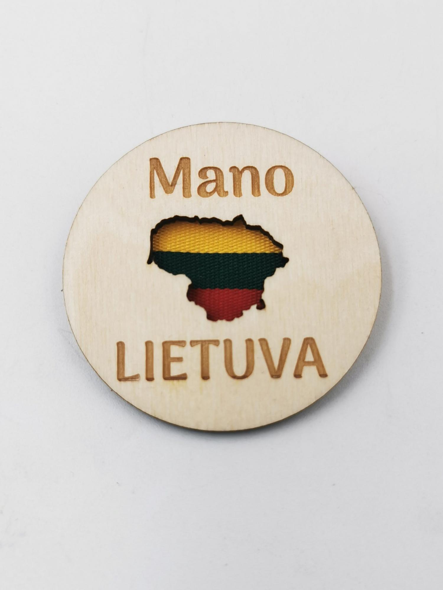 5 vnt. Įsegamų ženkliukų „Mano Lietuva”