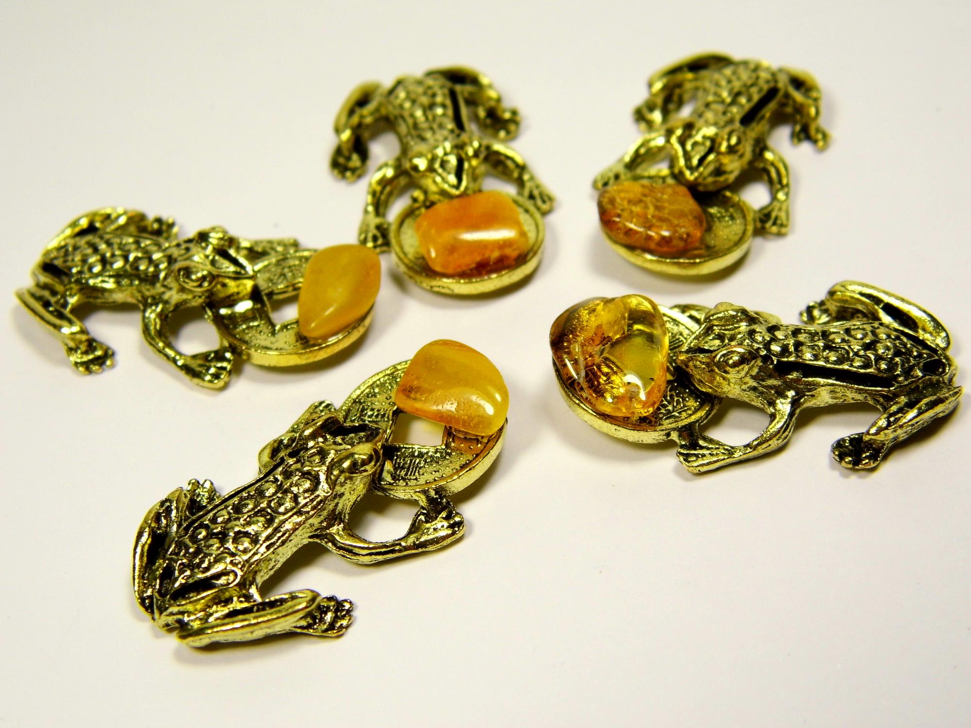 Pinigų talismanas Varlė į piniginę 3 VNT