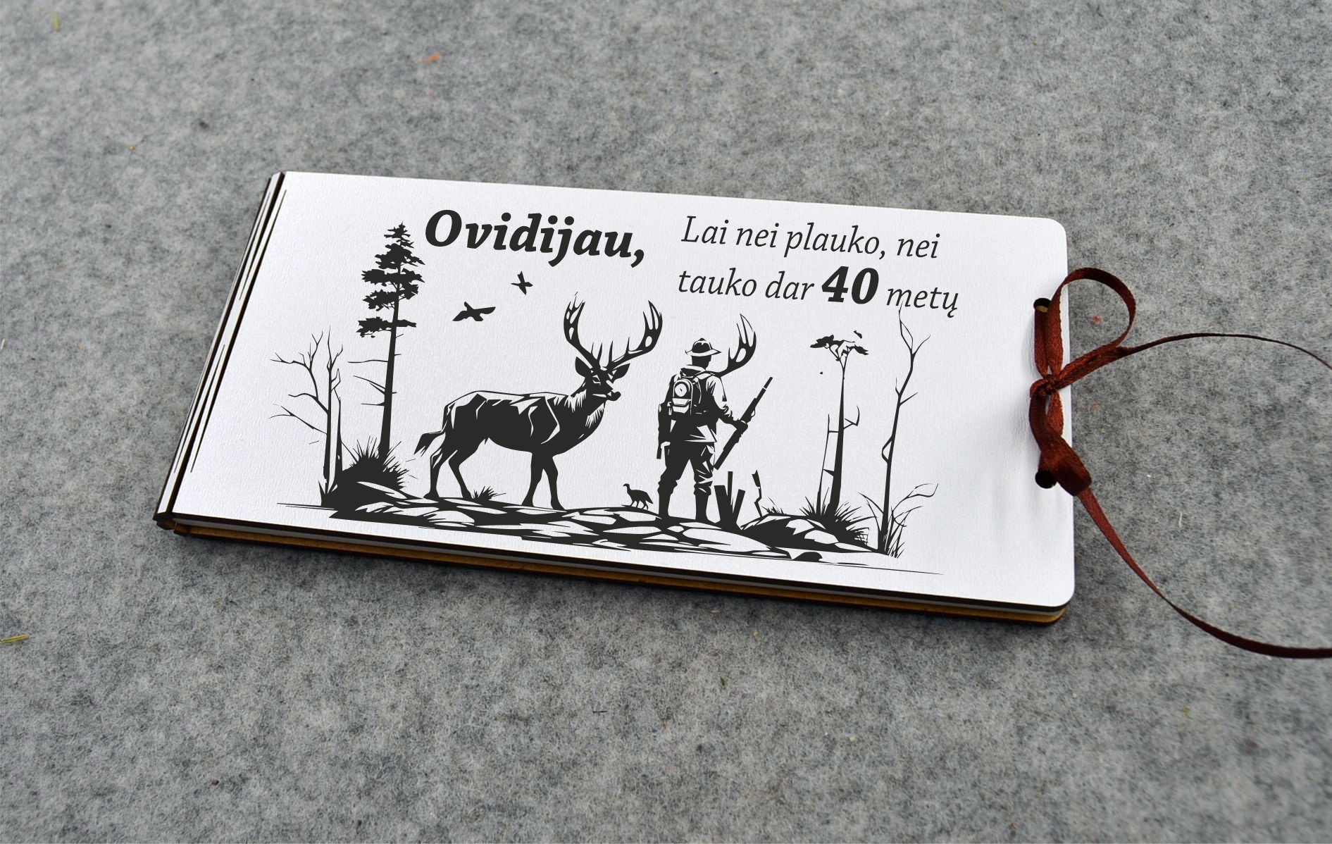 Spalvotas pinigų vokelis „Medžiotojas”
