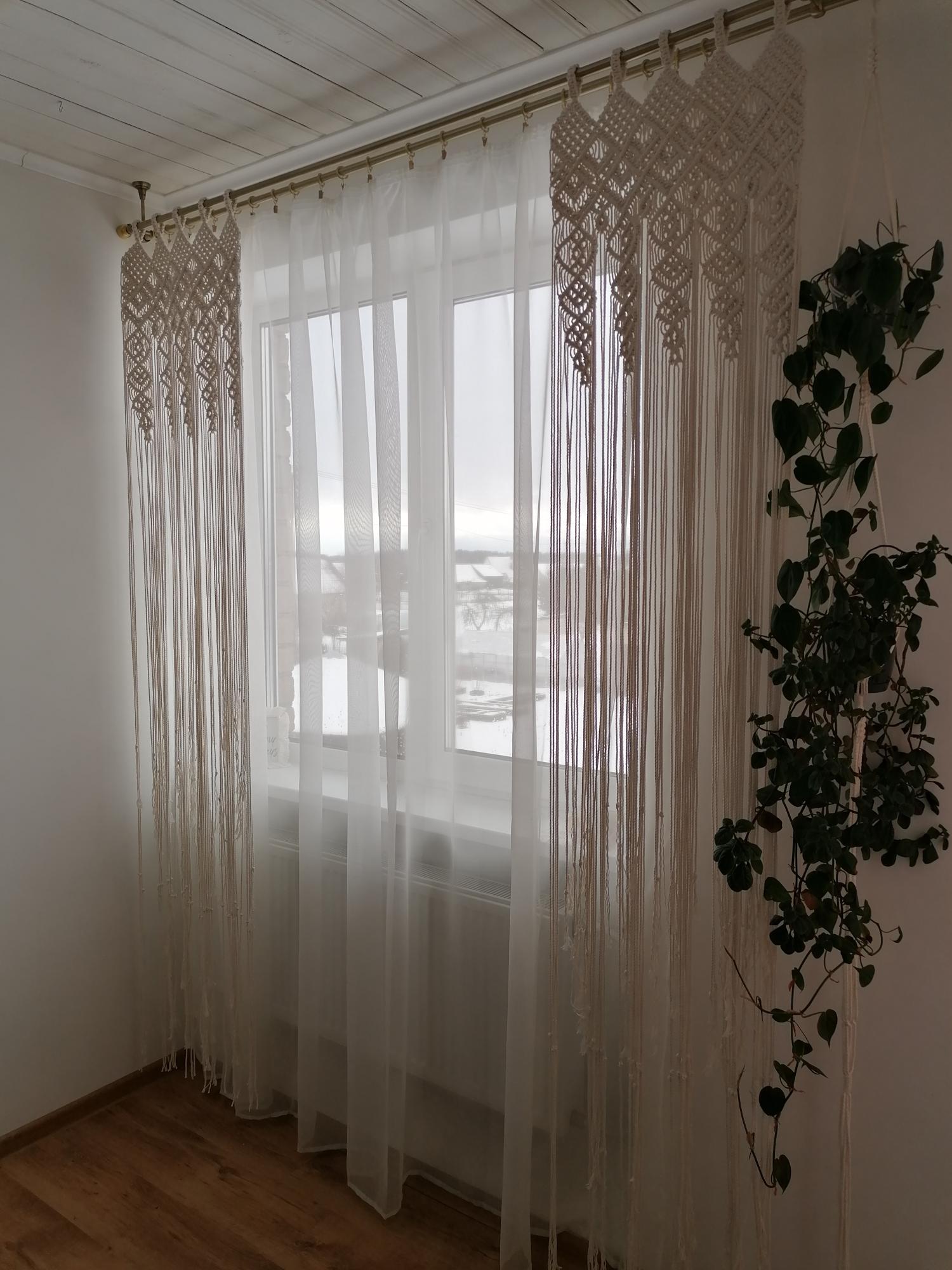 Macrame užuolaida