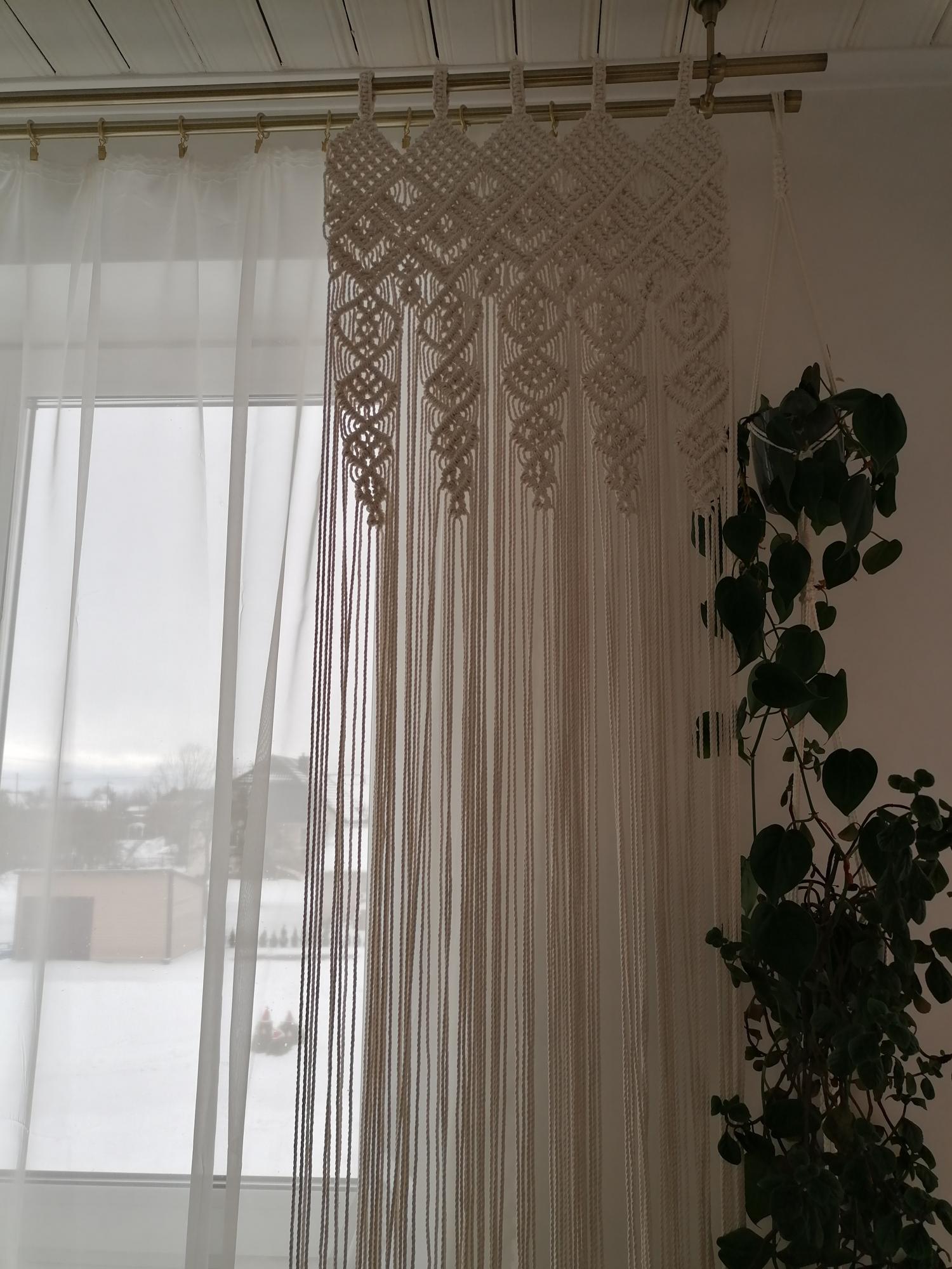 Macrame užuolaida