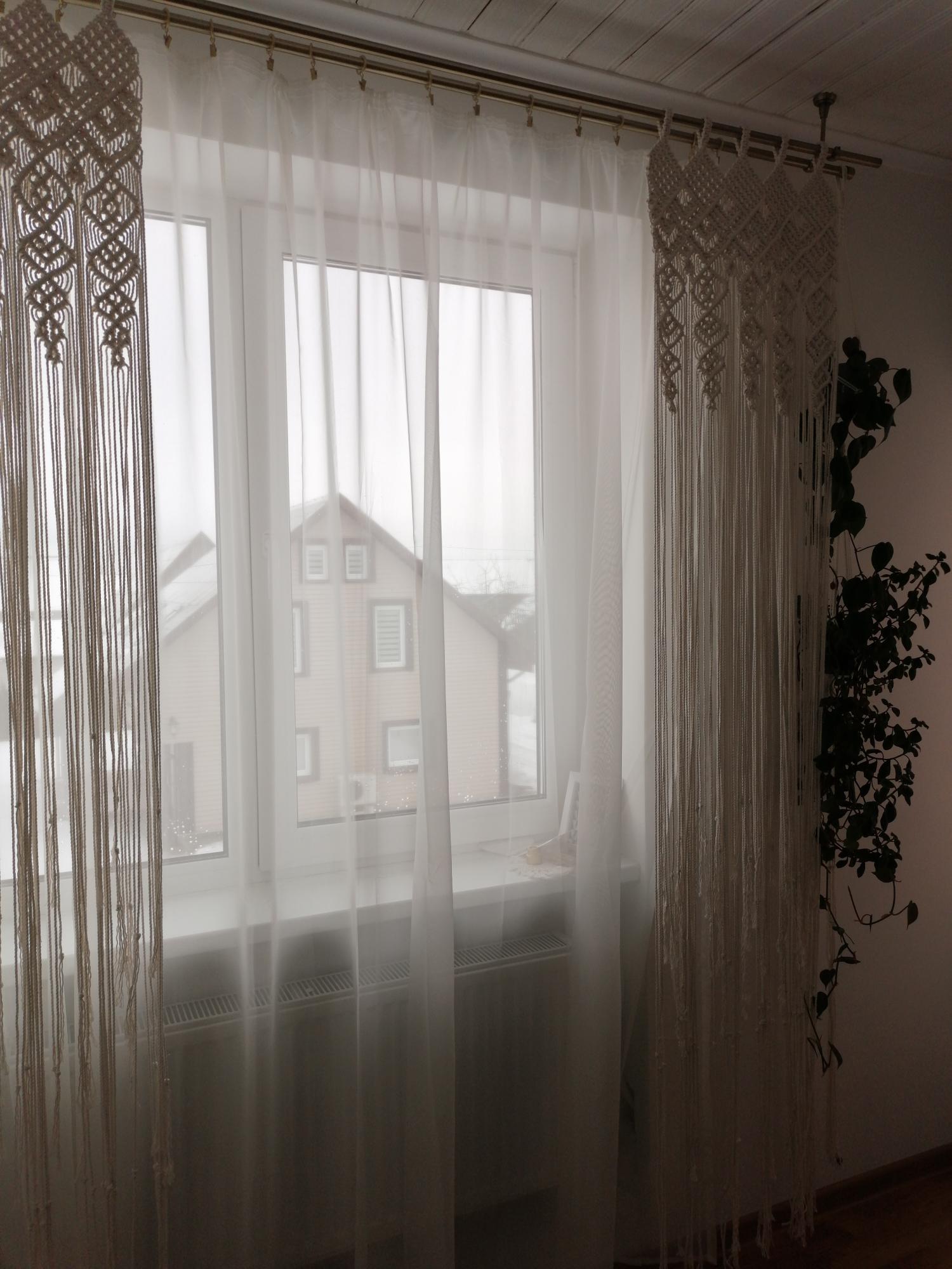 Macrame užuolaida