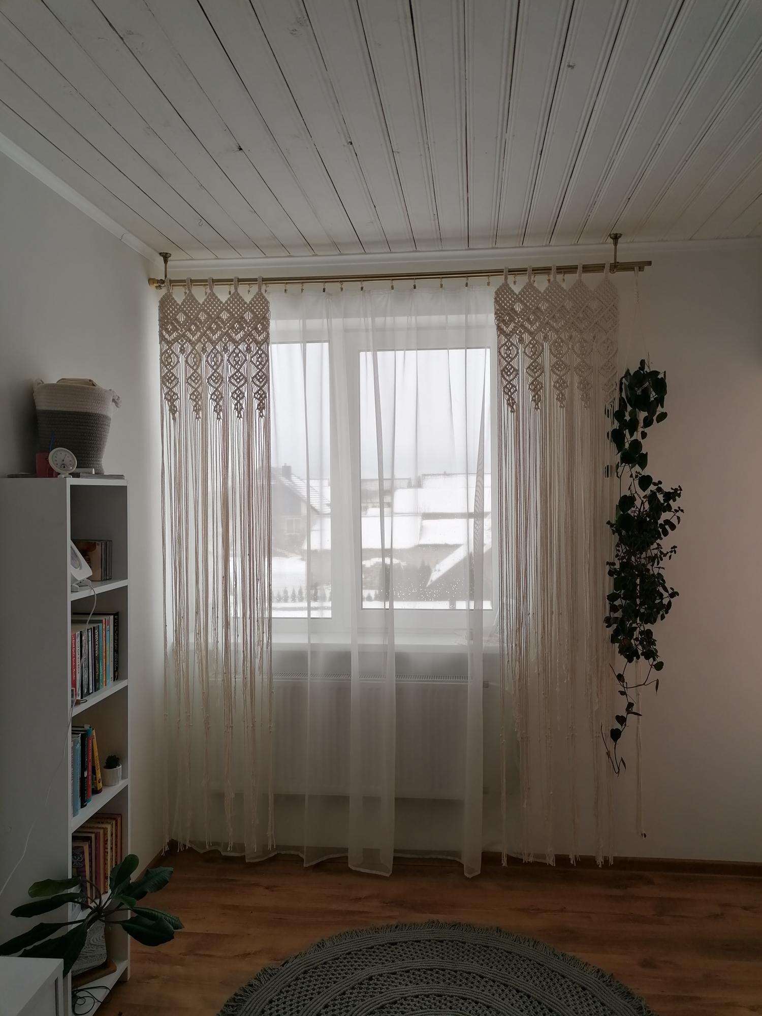 Macrame užuolaida