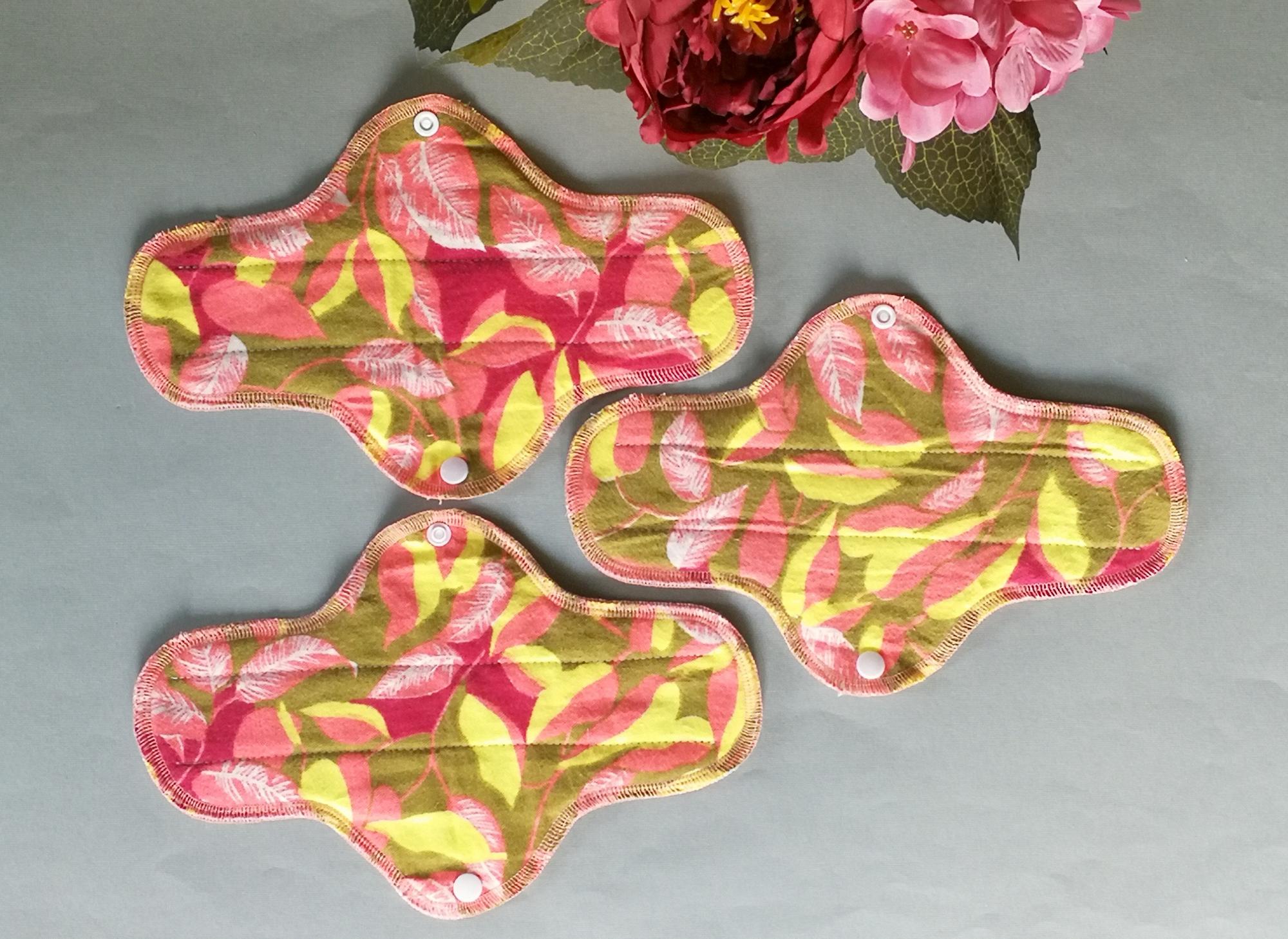 Daugkartiniai įklotai menstruacijoms „Lapai“