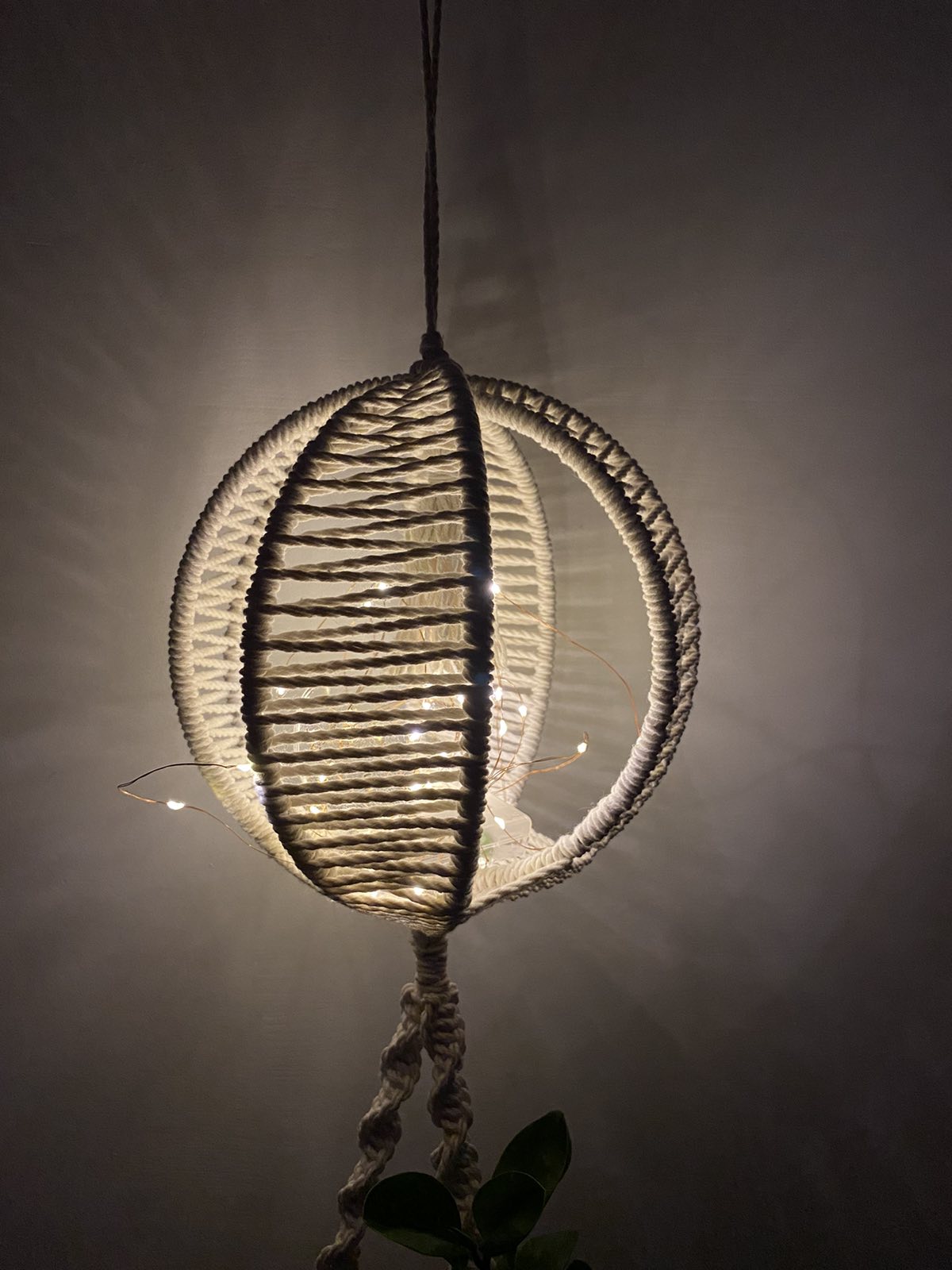 Macrame žibintas