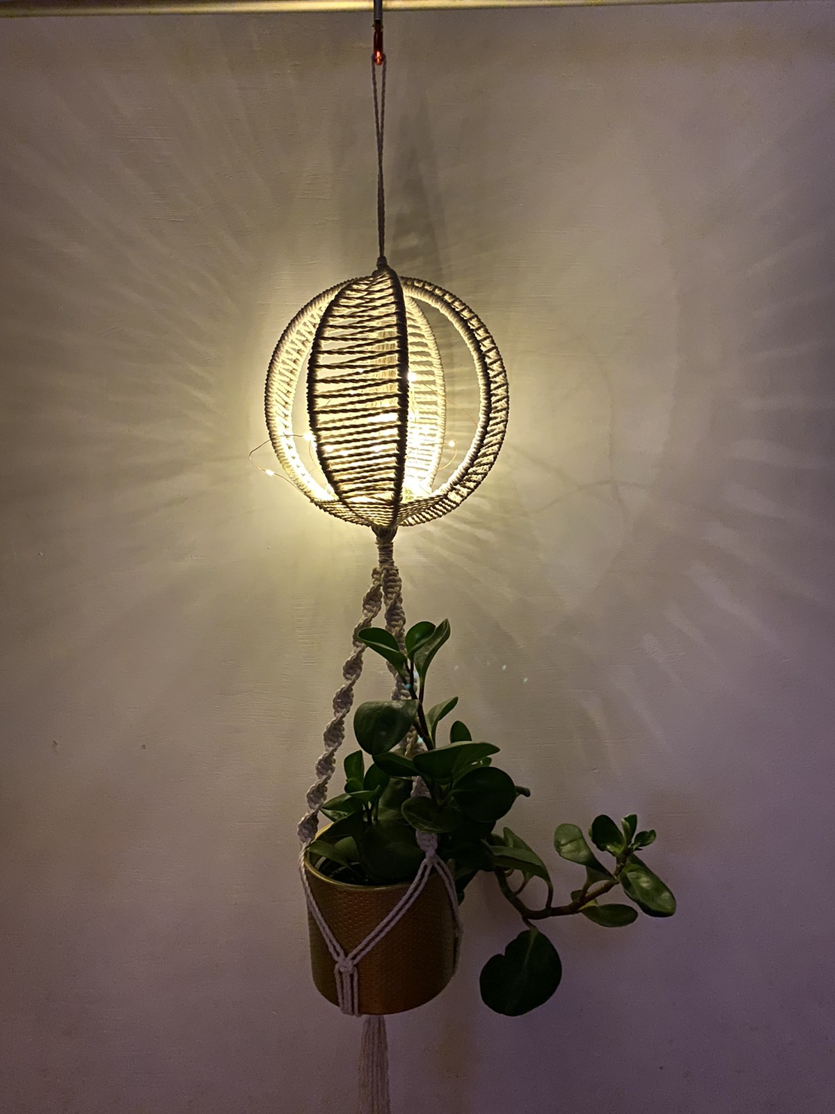 Macrame žibintas