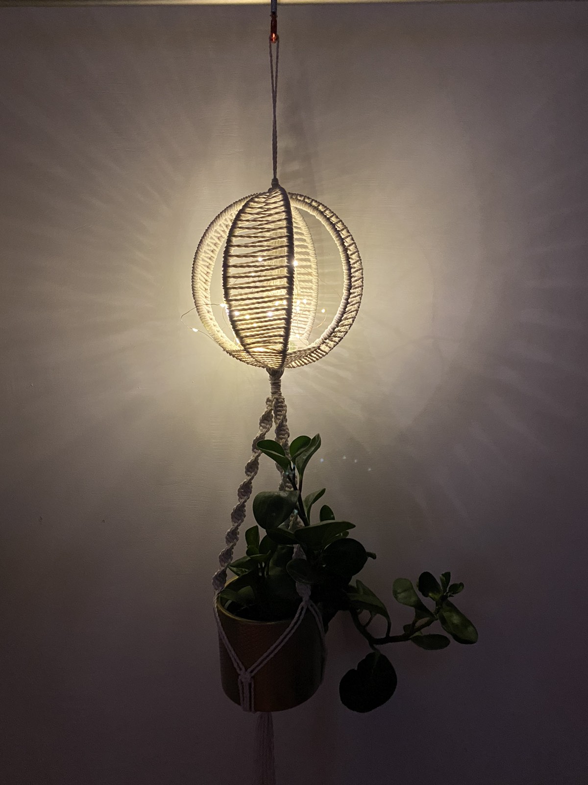 Macrame žibintas